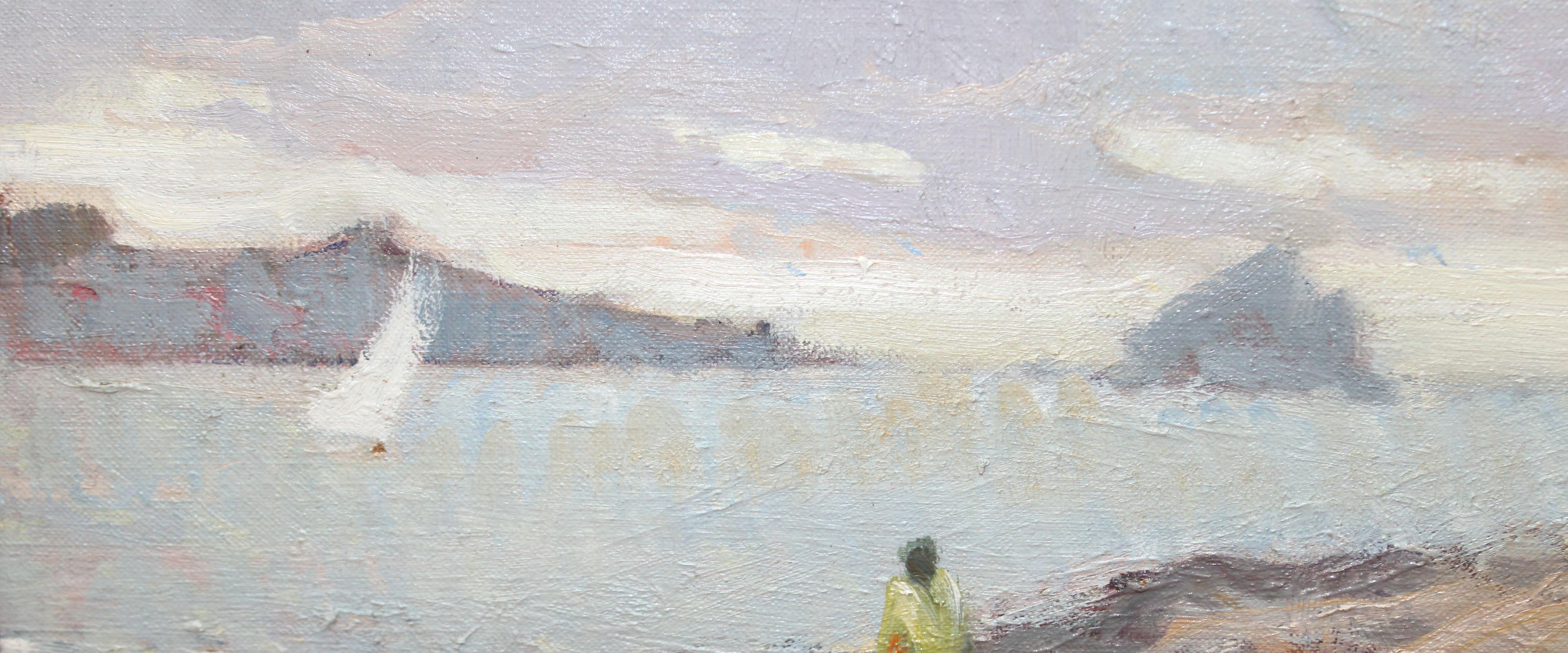 Es Cucurucuc (Cadaqués) - Óleo sobre tela in vendita 1