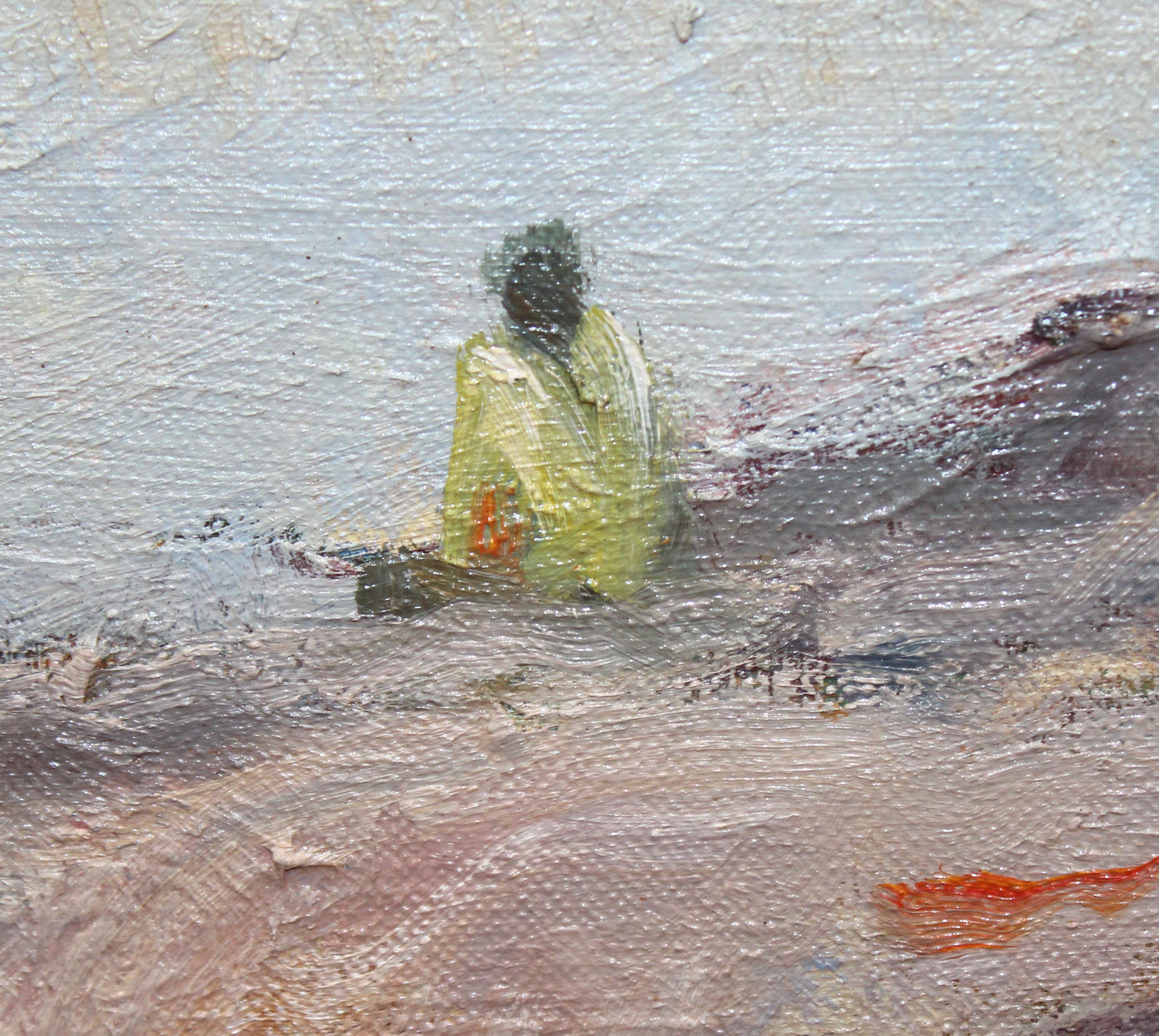 Es Cucurucuc (Cadaqués) - Óleo sobre tela in vendita 2