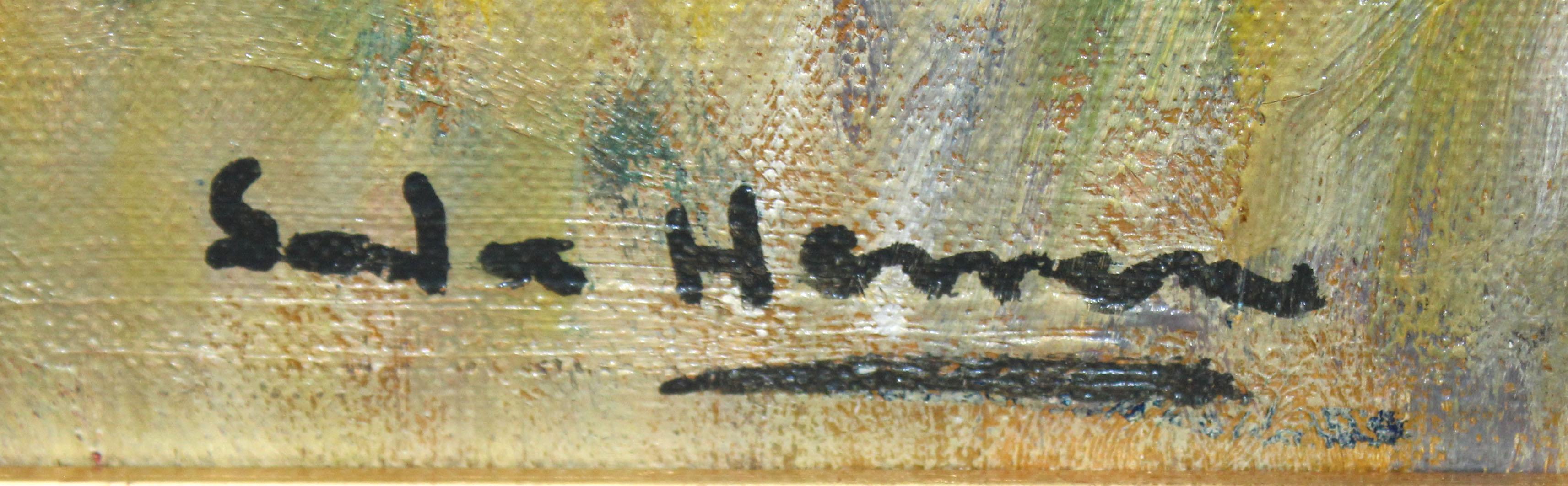 Es Cucurucuc (Cadaqués) - Óleo sobre tela in vendita 3