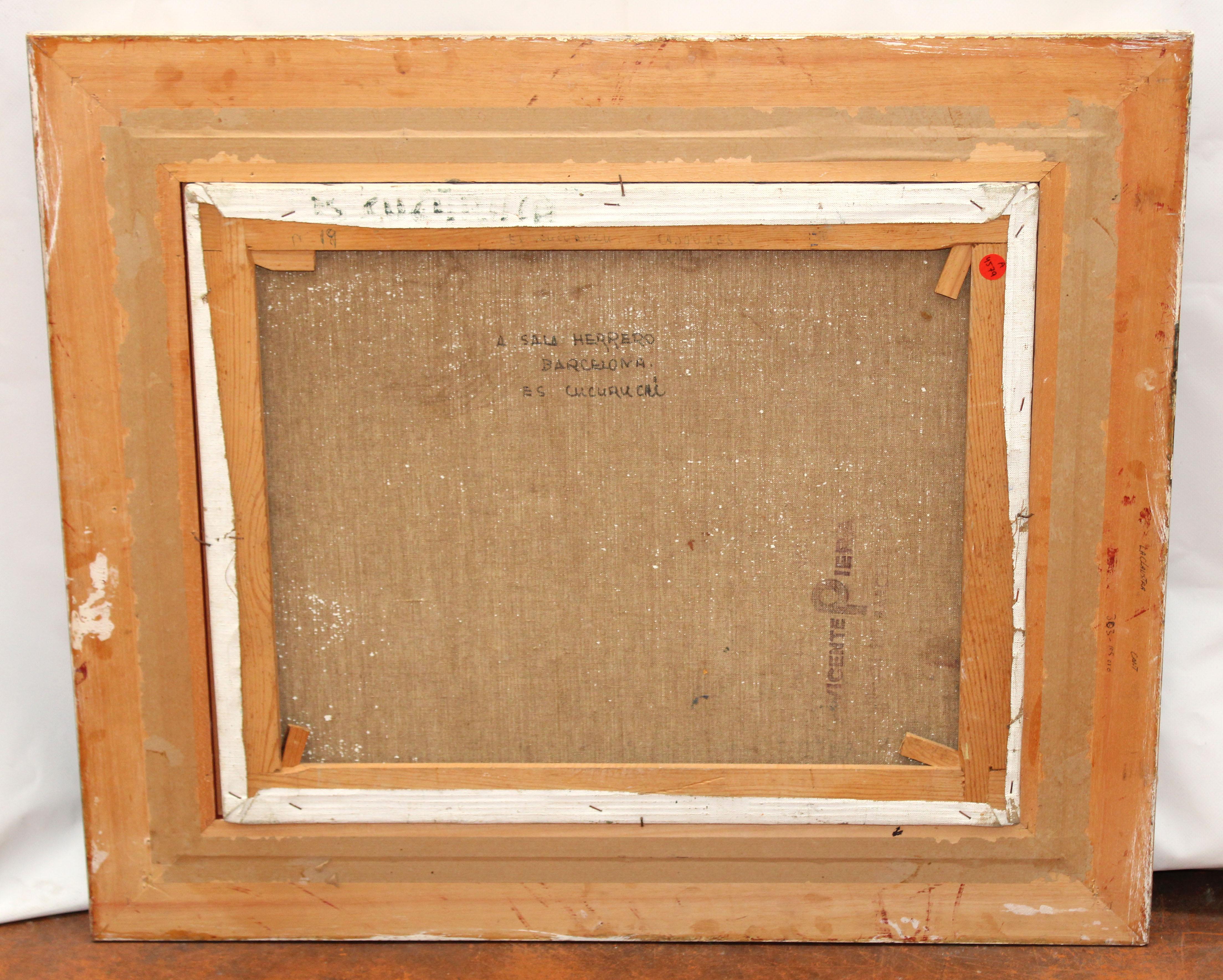 Es Cucurucuc (Cadaqués) - Óleo sobre tela in vendita 5