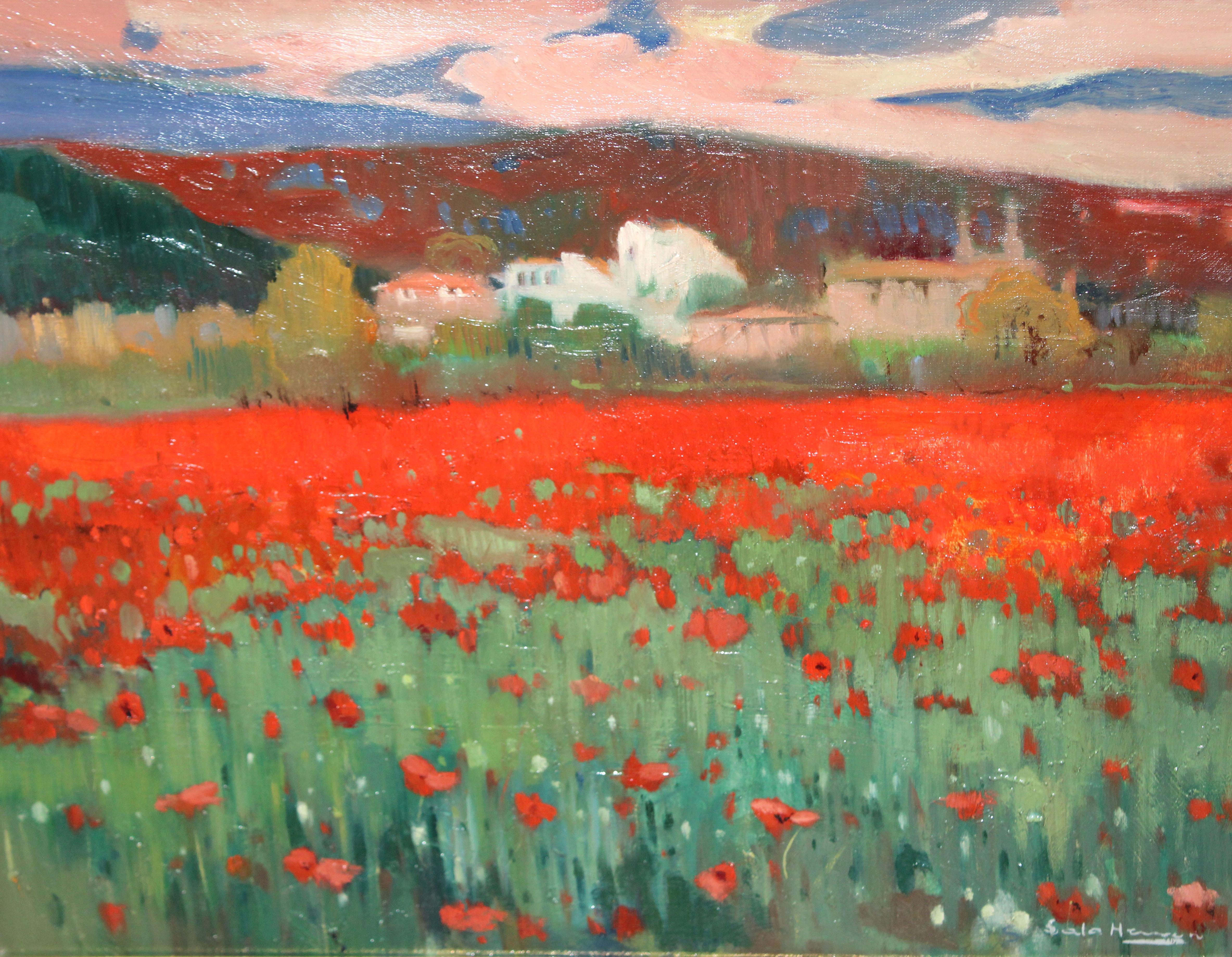 Primäre Paisaje - Óleo sobre tela – Painting von Antoni Sala Herrero