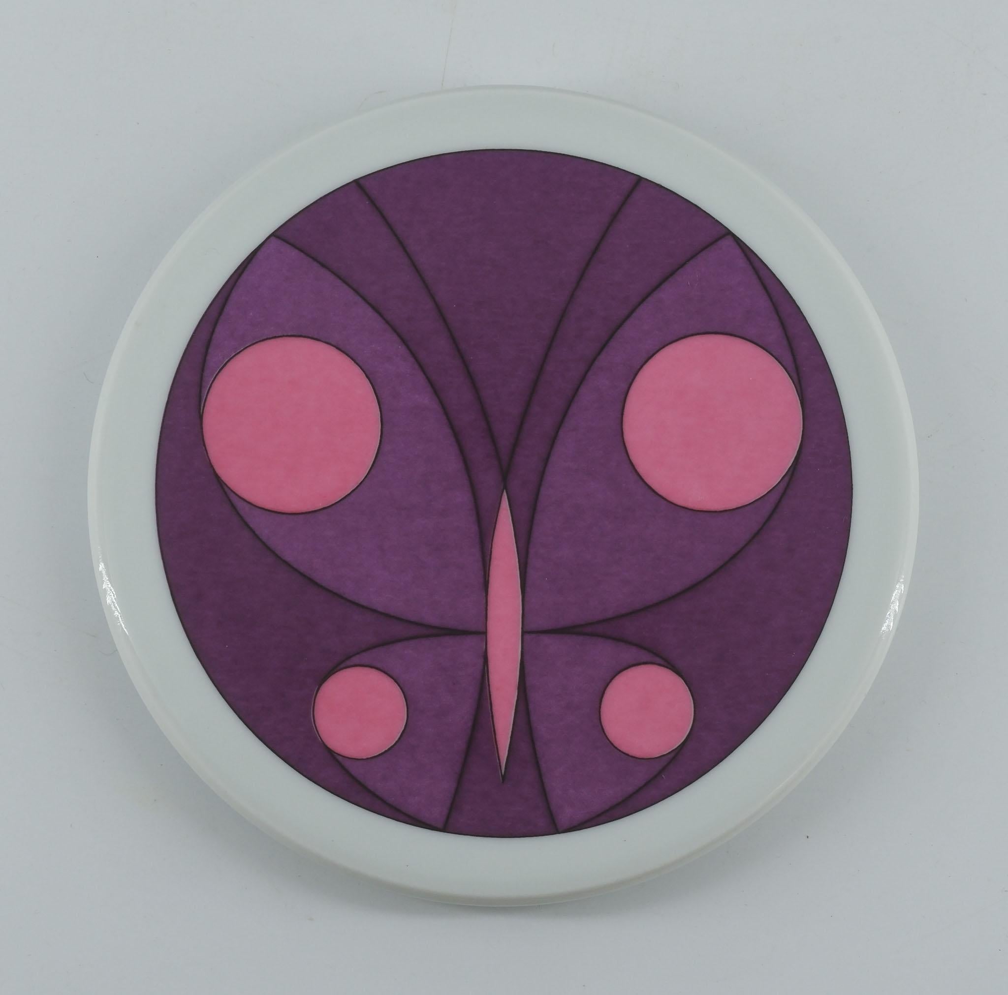 Antoni Set of Six Danish Design Bing & Grondahl Abstract Porcelain Wall Plaques For Sale 1