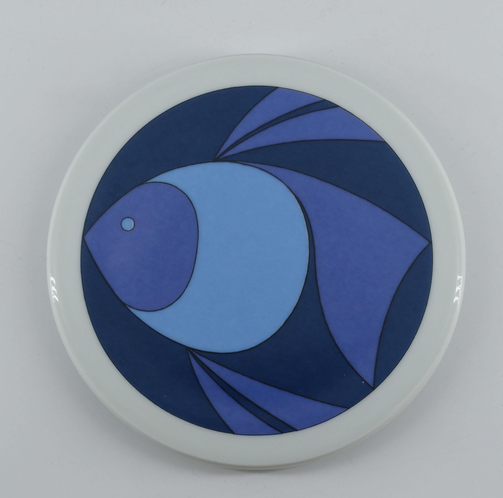Antoni Set of Six Danish Design Bing & Grondahl Abstract Porcelain Wall Plaques For Sale 3