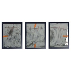 Antoni Tàpies Color Lithographs 18.5 "H x 14.5 "W Mid Century Modern Abstrakte Kunst