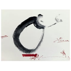 Antoni Tàpies Hand Signed Etching, Lletra O, 1976
