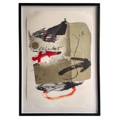 Antoni Tapies Litografia a colori  Arrow" 138/300, 1988