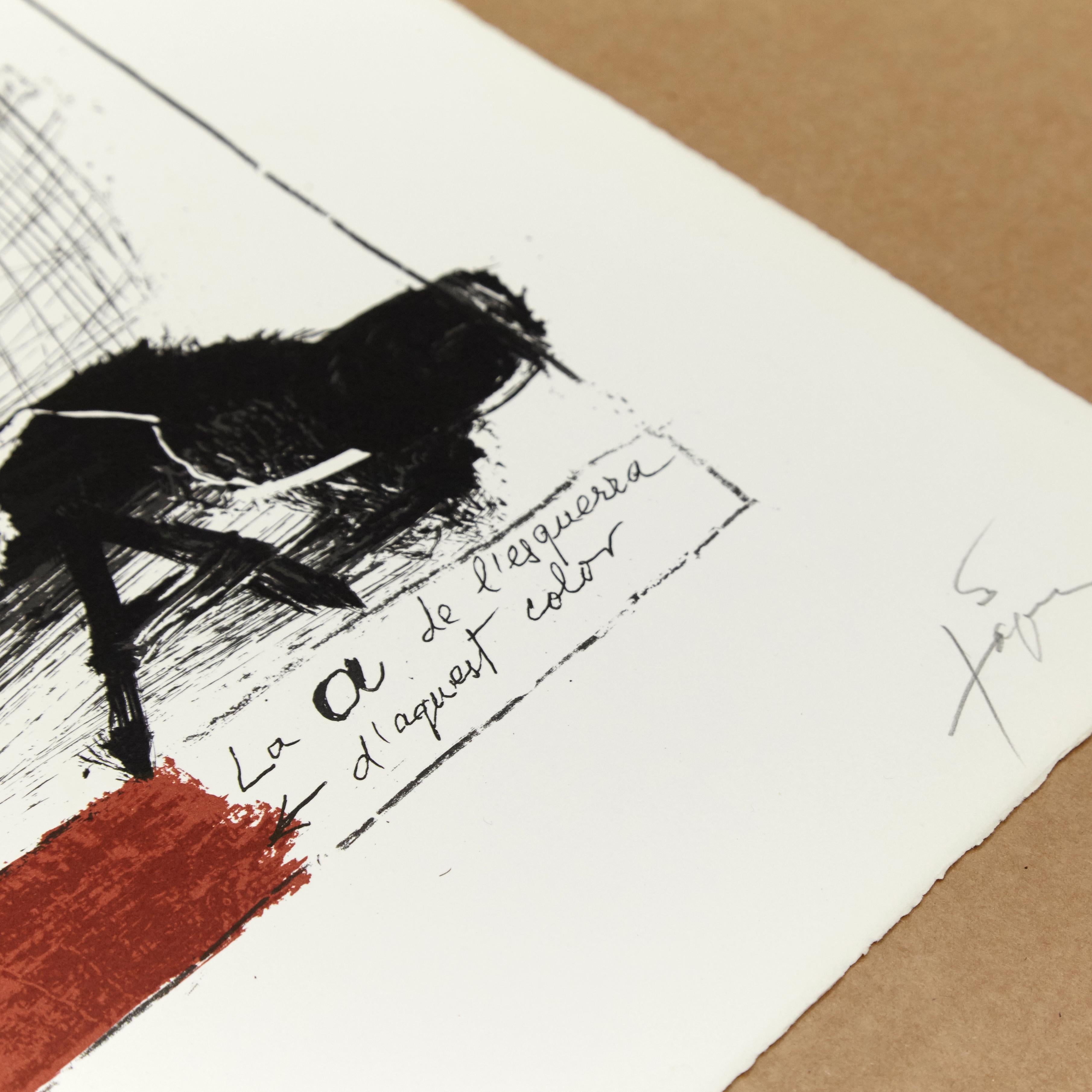 Antoni Tàpies Spain, 1923-2012 Lithograph
Llambrec-2 1975 edition 75

Measures: 56 x 76 cm.