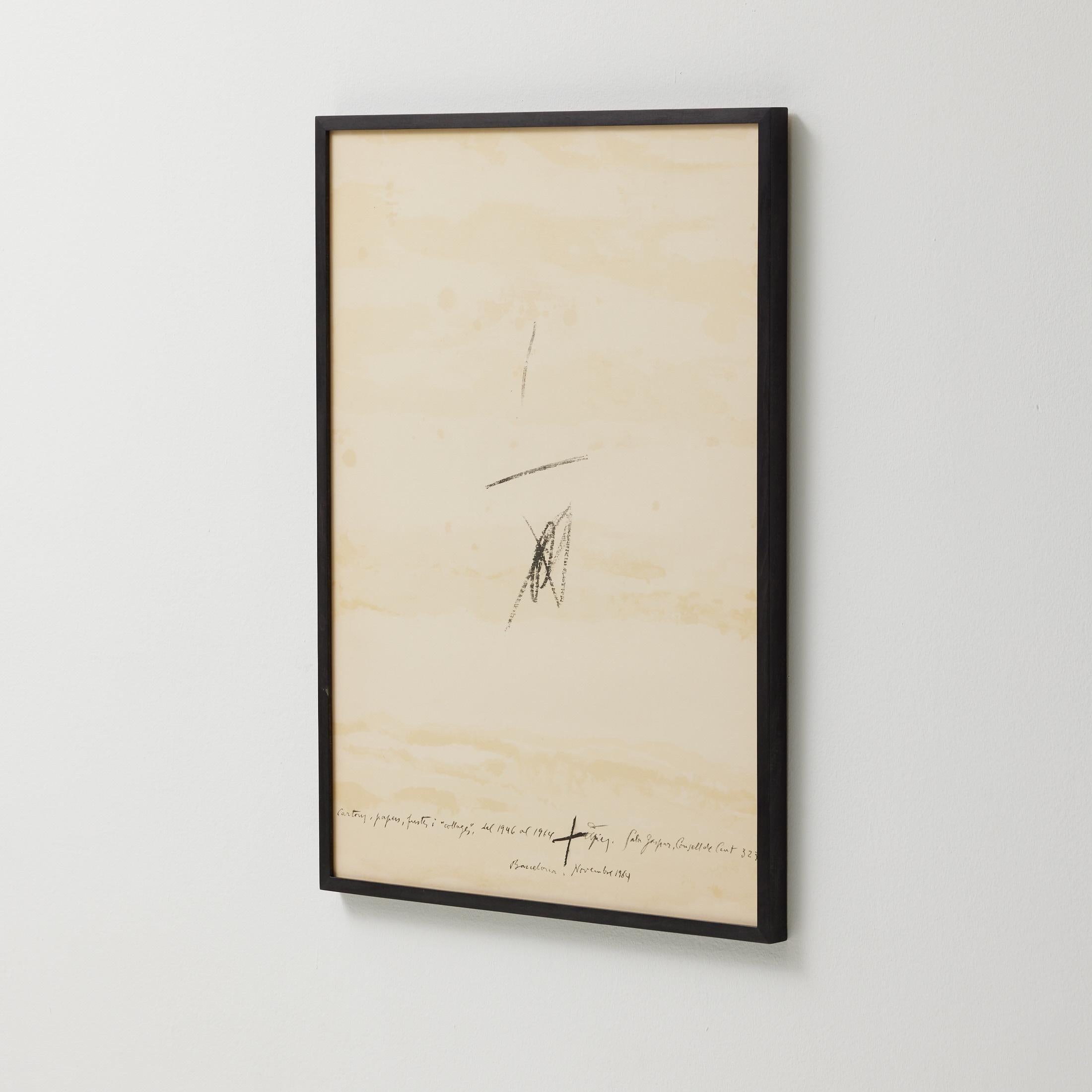 Antoni Tàpies Lithographie, Cartrons, Papiers, Fustes, Collages del 1946 al 1964 en vente 4