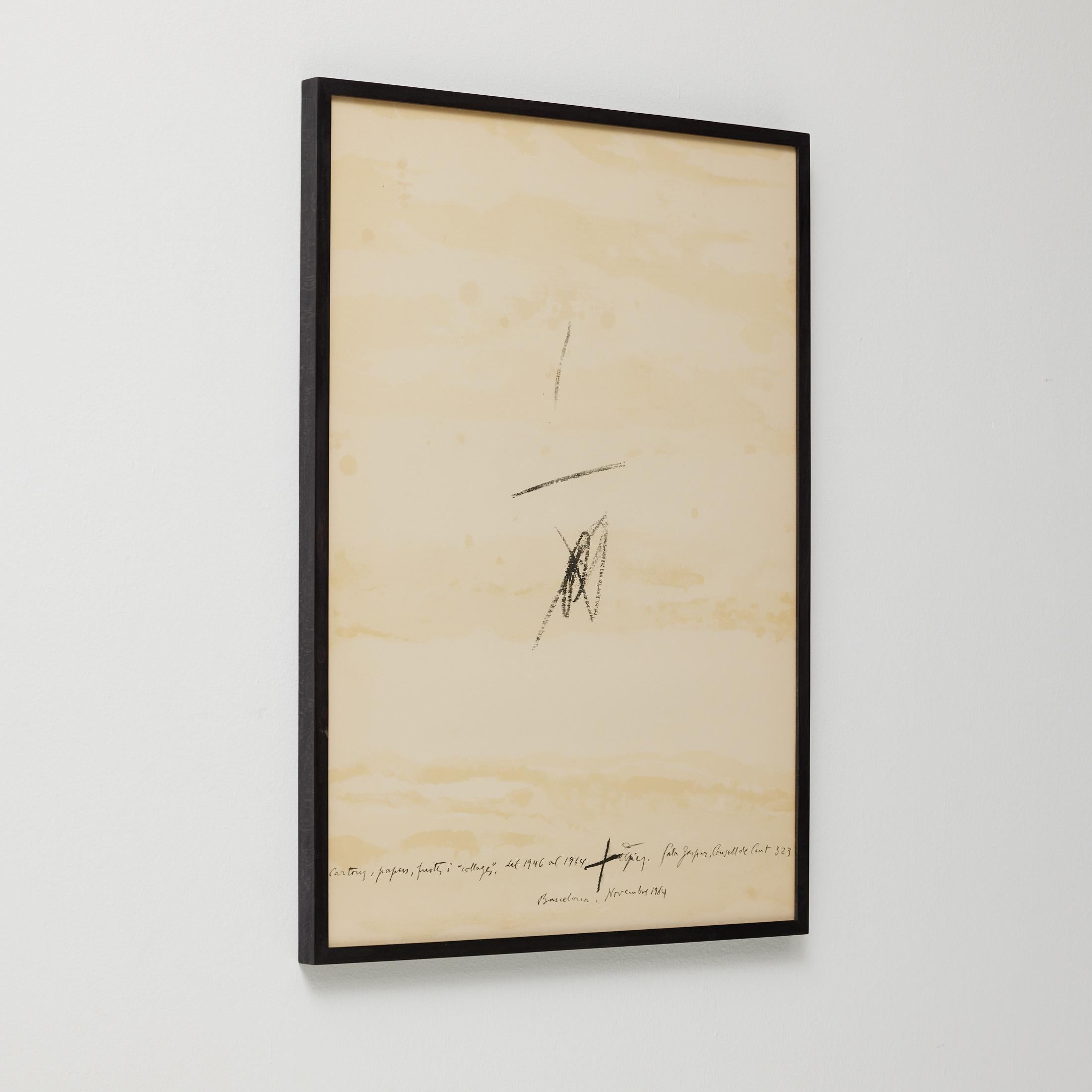 Espagnol Antoni Tàpies Lithographie, Cartrons, Papiers, Fustes, Collages del 1946 al 1964 en vente