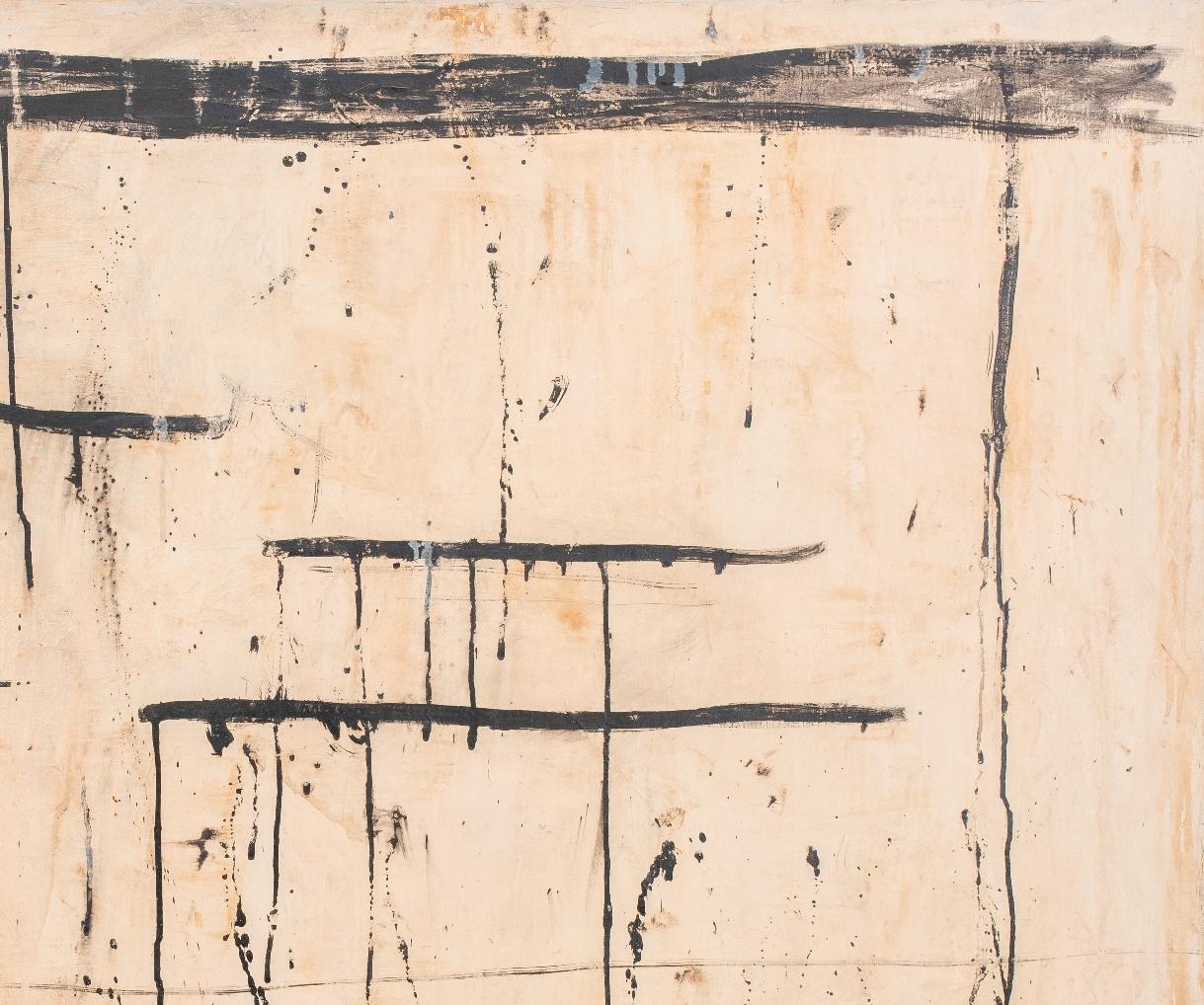 Antoni Tapies: Abstraktes Acryl auf Leinwand (Postmoderne) im Angebot