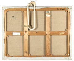 Antoni Tàpies. Tableau à la jeannette. 1970. Mixed Media. 89 x 116 cm.