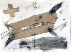 No title, Antoni Tàpies, 70's, Collage, ink, gouache on paper