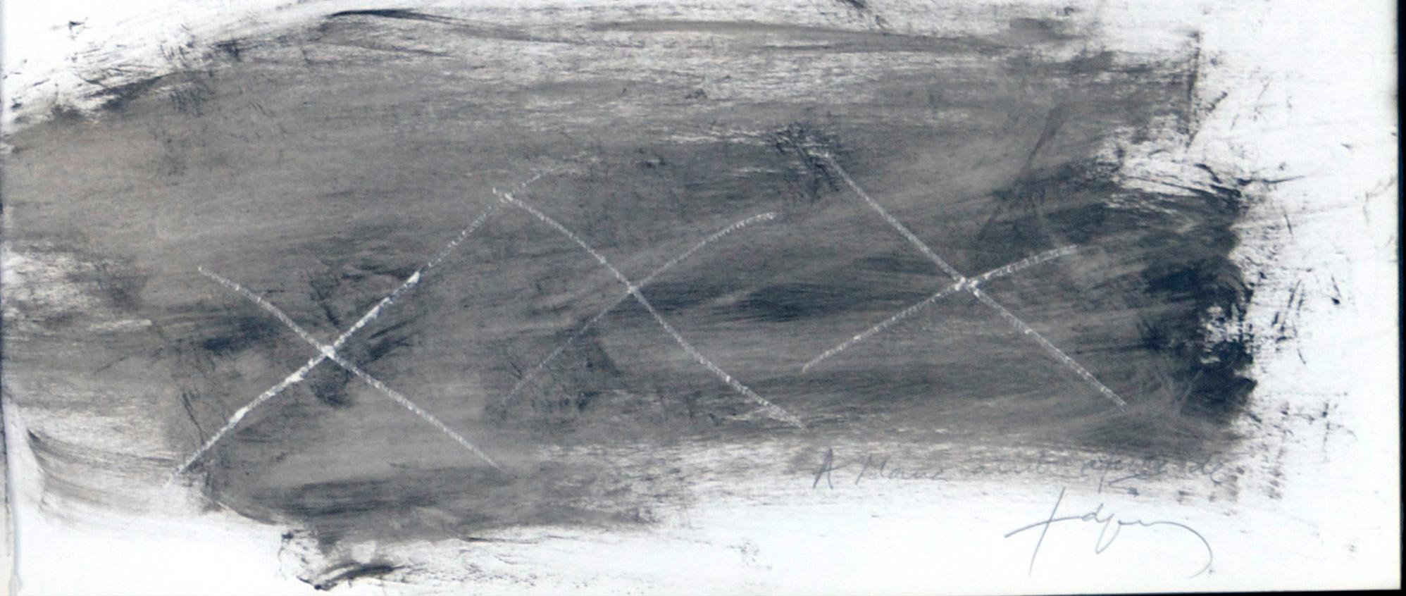 No title, Antoni Tàpies, 70's, Collage, ink, gouache on paper For Sale 4
