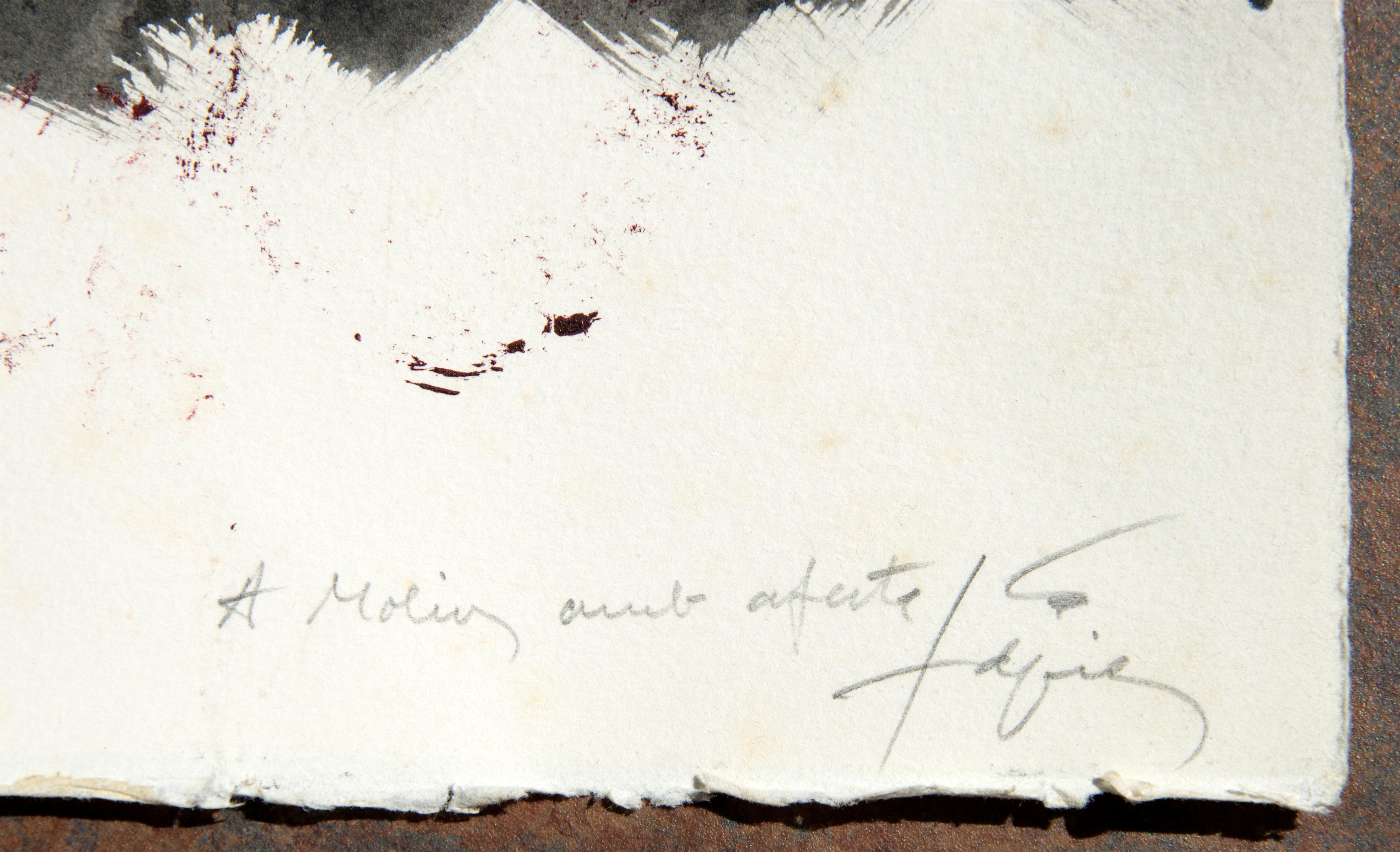 No title, Antoni Tàpies, '80, original on paper 1