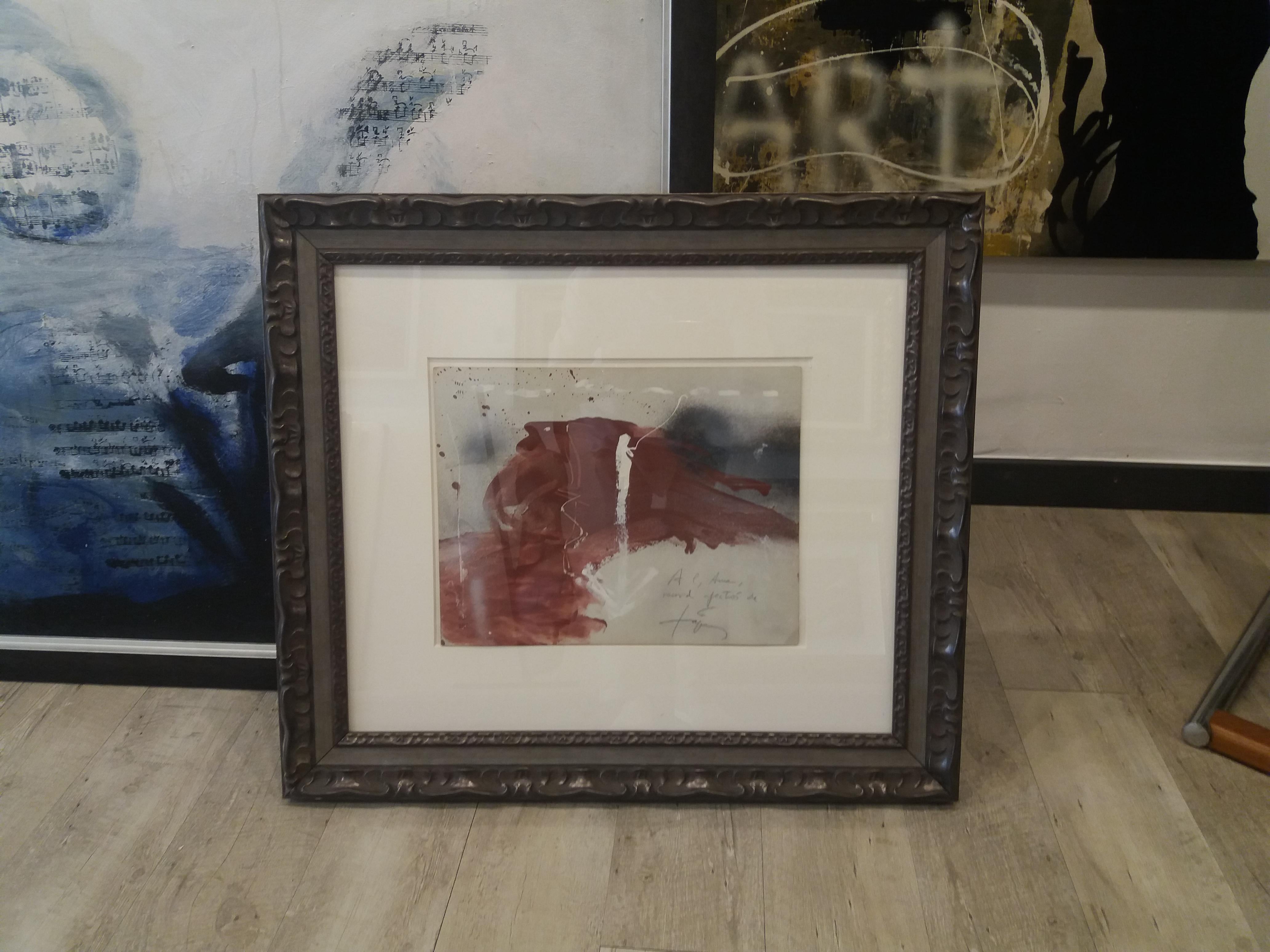 PAISAJE. peinture acrylique originale - Painting de Antoni Tàpies