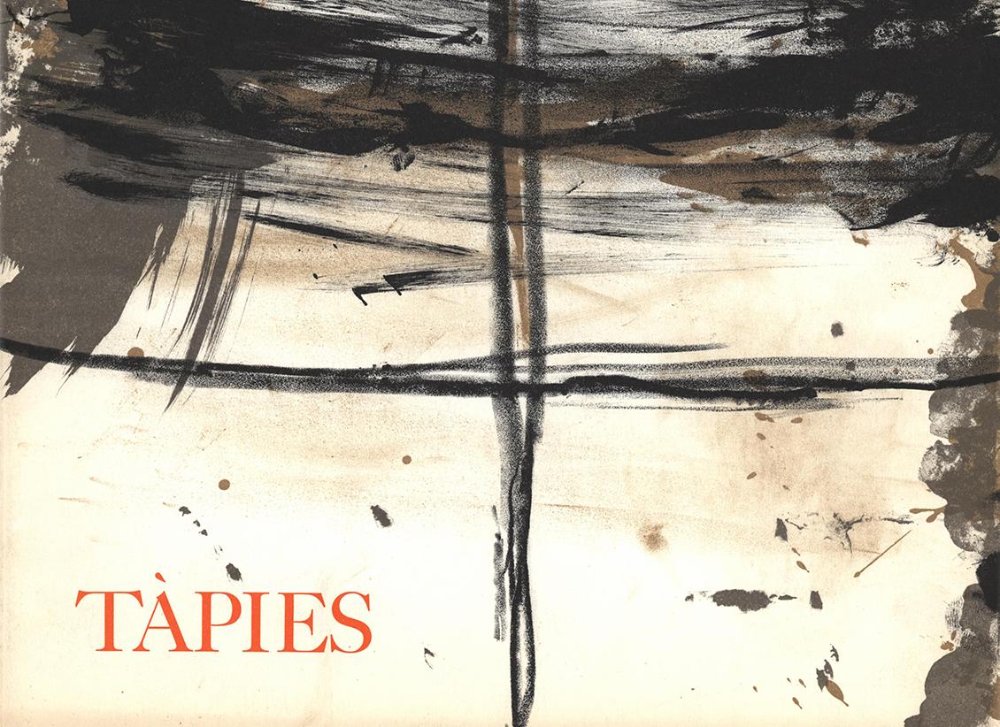 1960s Antoni Tàpies Derrière le miroir cover (Tàpies prints)  For Sale 1