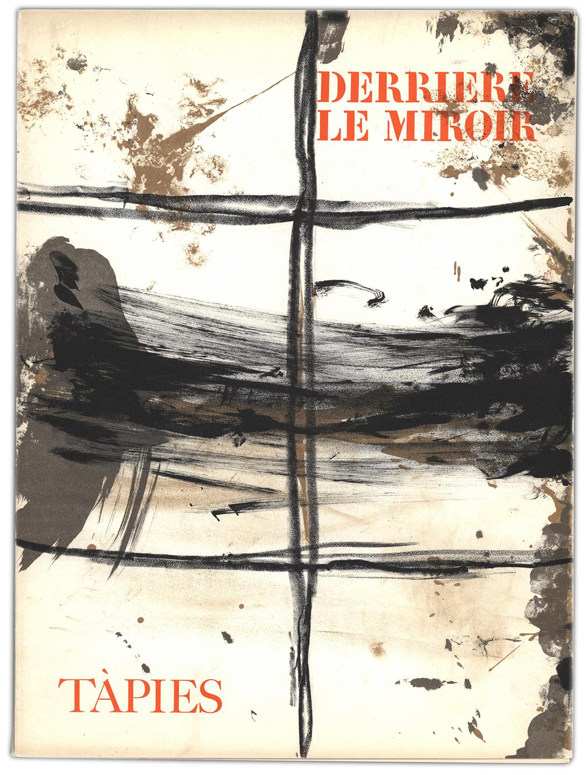 1960s Antoni Tàpies Lithographic cover to Derrière le miroir:

Lithographic publication cover; circa 1968.
11 x 15 inches.
Good overall vintage condition as pictured.
Unsigned from an edition of unknown. 
Well suited for matting & framing.

Derrière