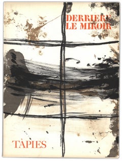 Retro 1960s Antoni Tàpies Derrière le miroir cover (Tàpies prints) 