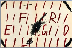 1960s Antoni Tàpies lithograph (Tàpies prints)