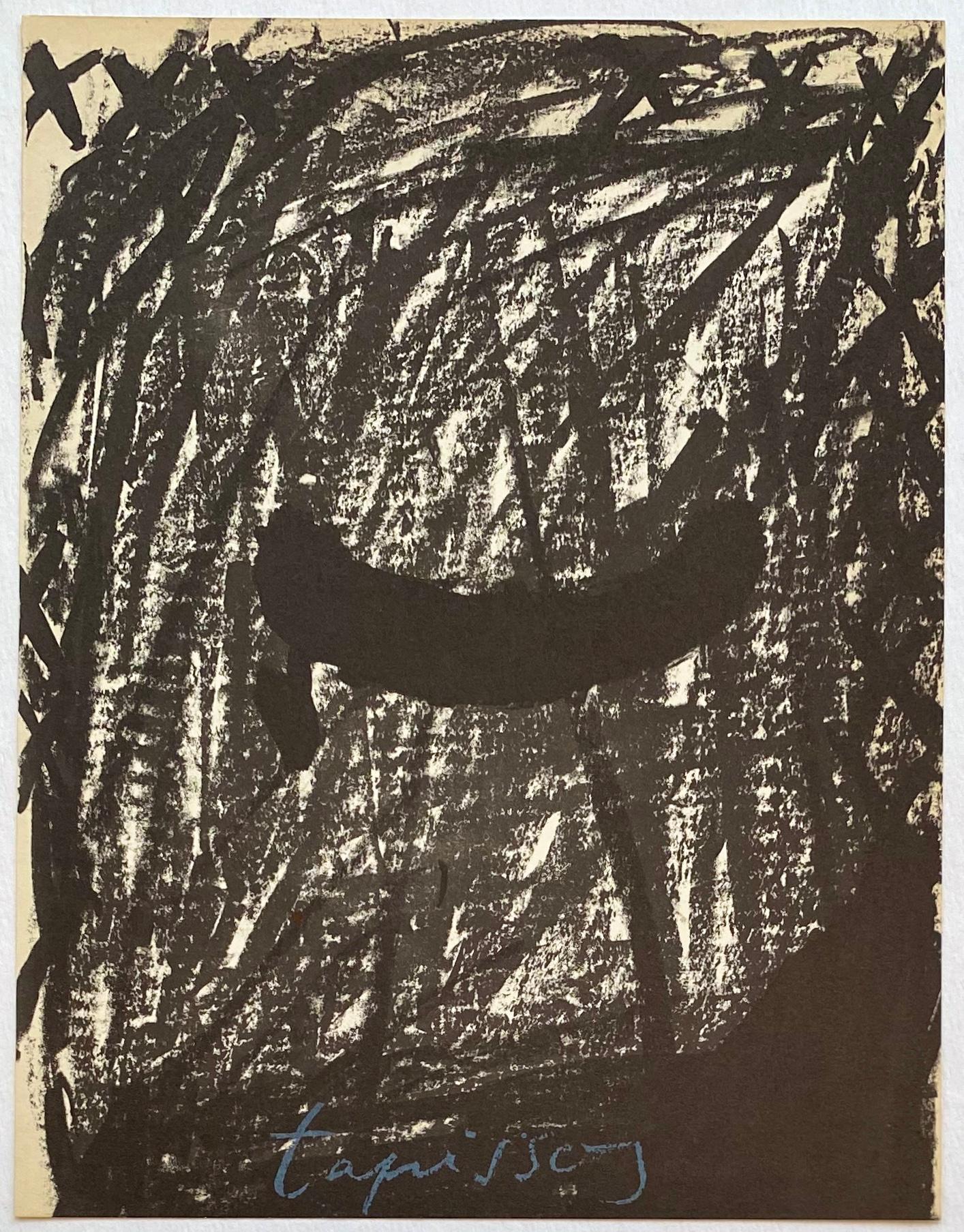 Lithographie d'Antoni Tàpies (tirages Tàpies des années 1960) en vente 1