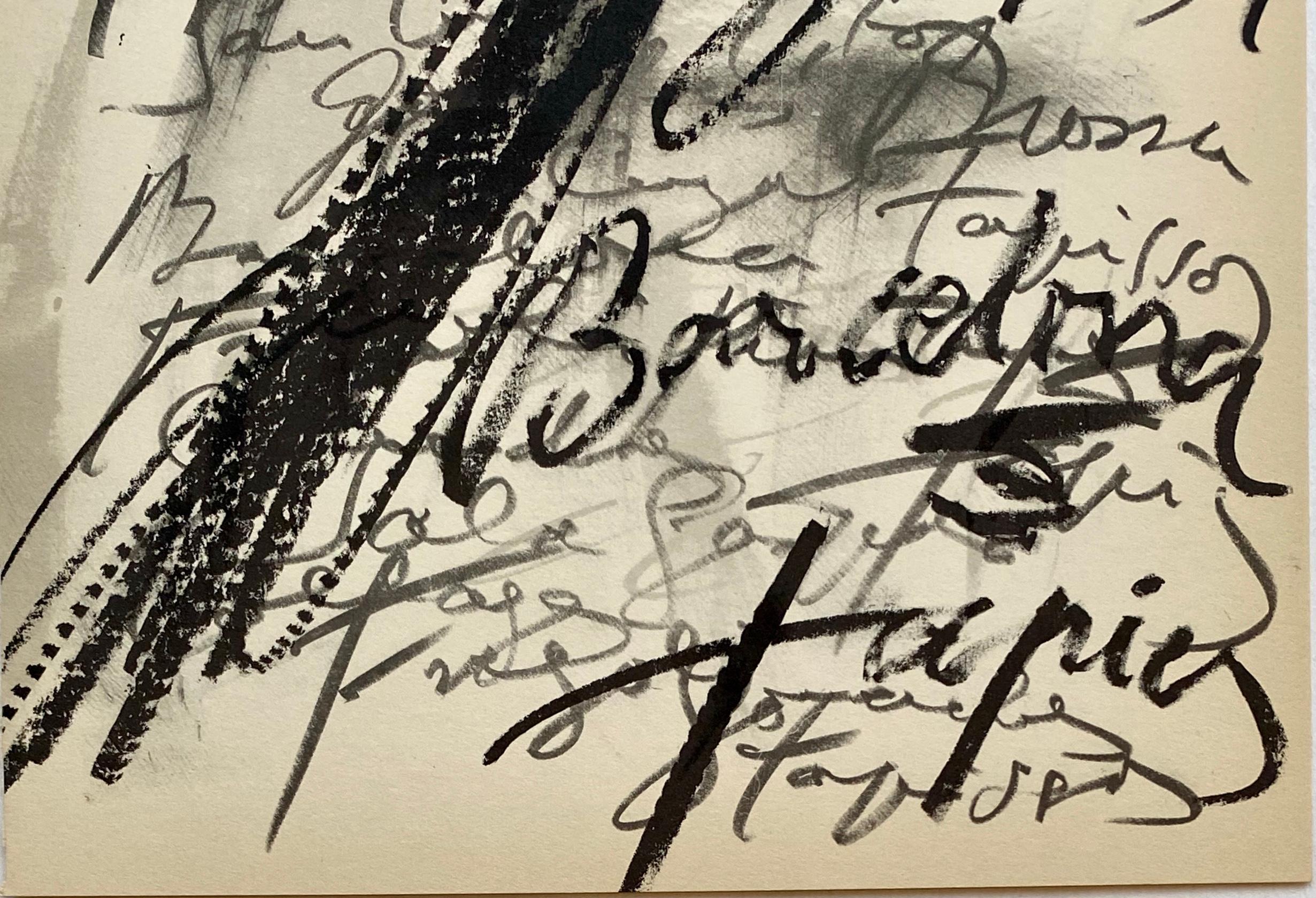 Antoni Tàpies lithograph 1960s (Tàpies prints) 1
