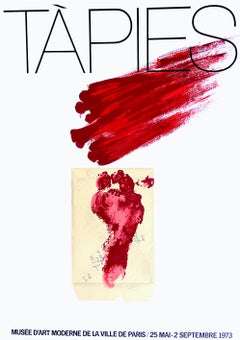 1970s Antoni Tàpies exhibition poster (70s Antoni Tàpies) 