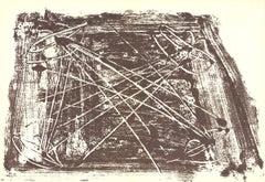 1974 Antoni Tapies 'Untitled 210-18' Expressionism Brown, White France Lithograph