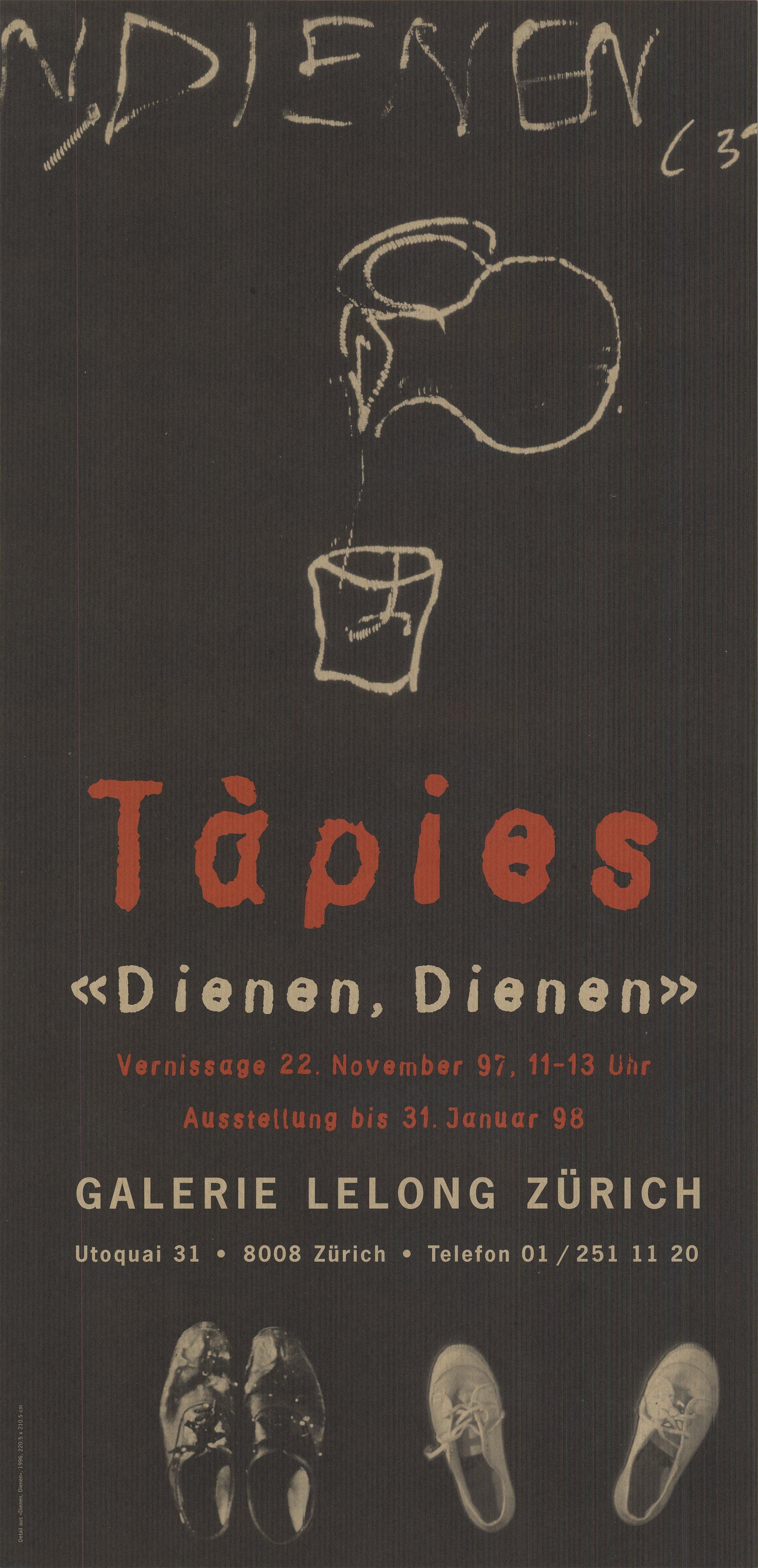 1997 After Antoni Tapies 'Dienen, Dienen'  - Print by Antoni Tàpies