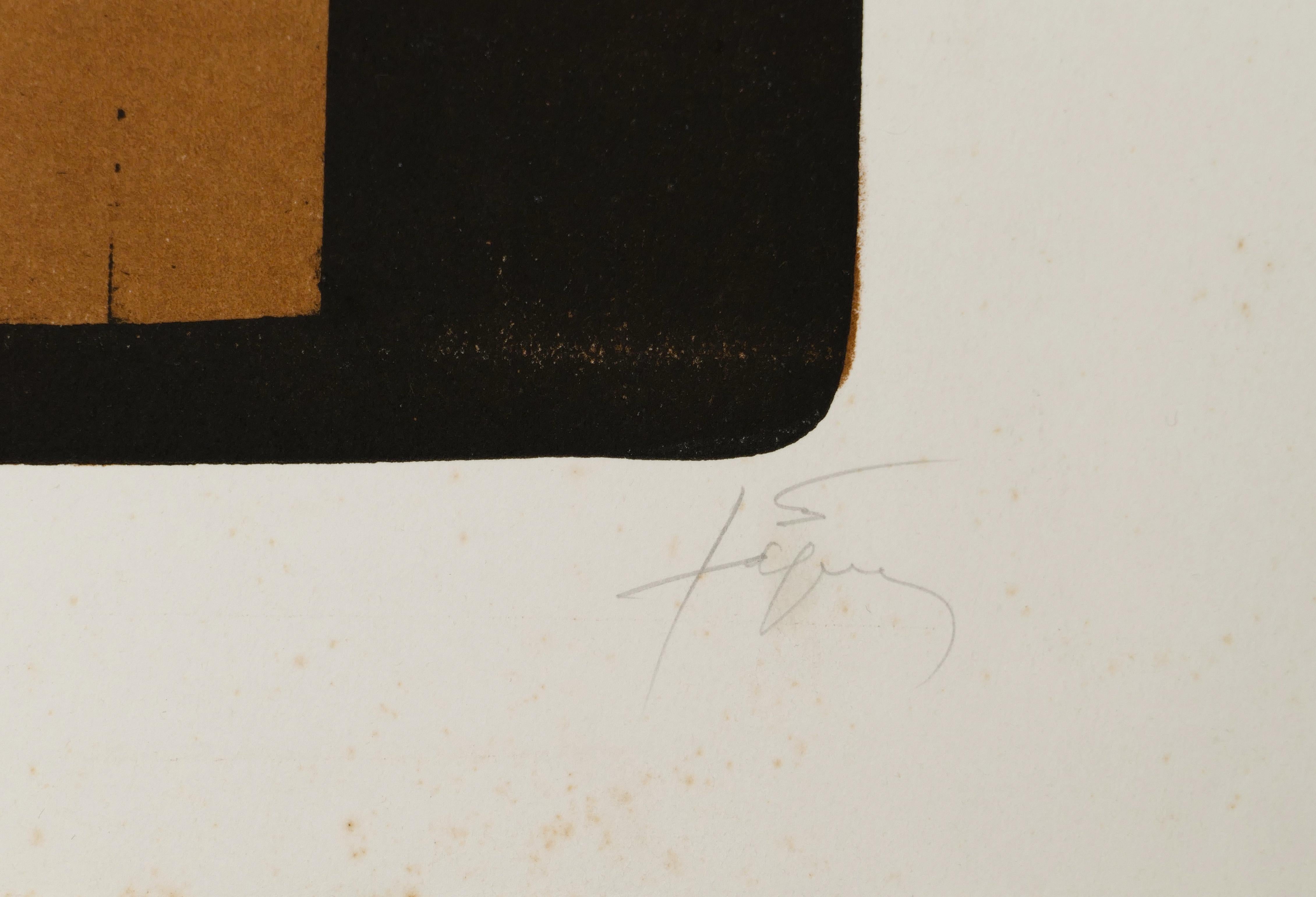 A Effacé - Original Lithograph by Antoni Tapies - 1976 - Contemporary Print by Antoni Tàpies