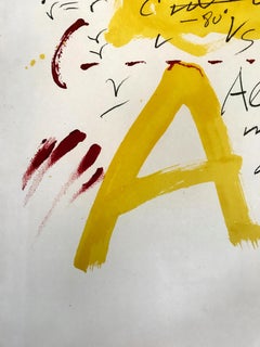 Als mestres de Catalunya, Antoni Tàpies, 1974, lithograph, ed. HC