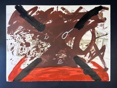 Antoni Tàpies ( 1923 – 2012 ) – hand-signed lithograph on Arches paper – 1974