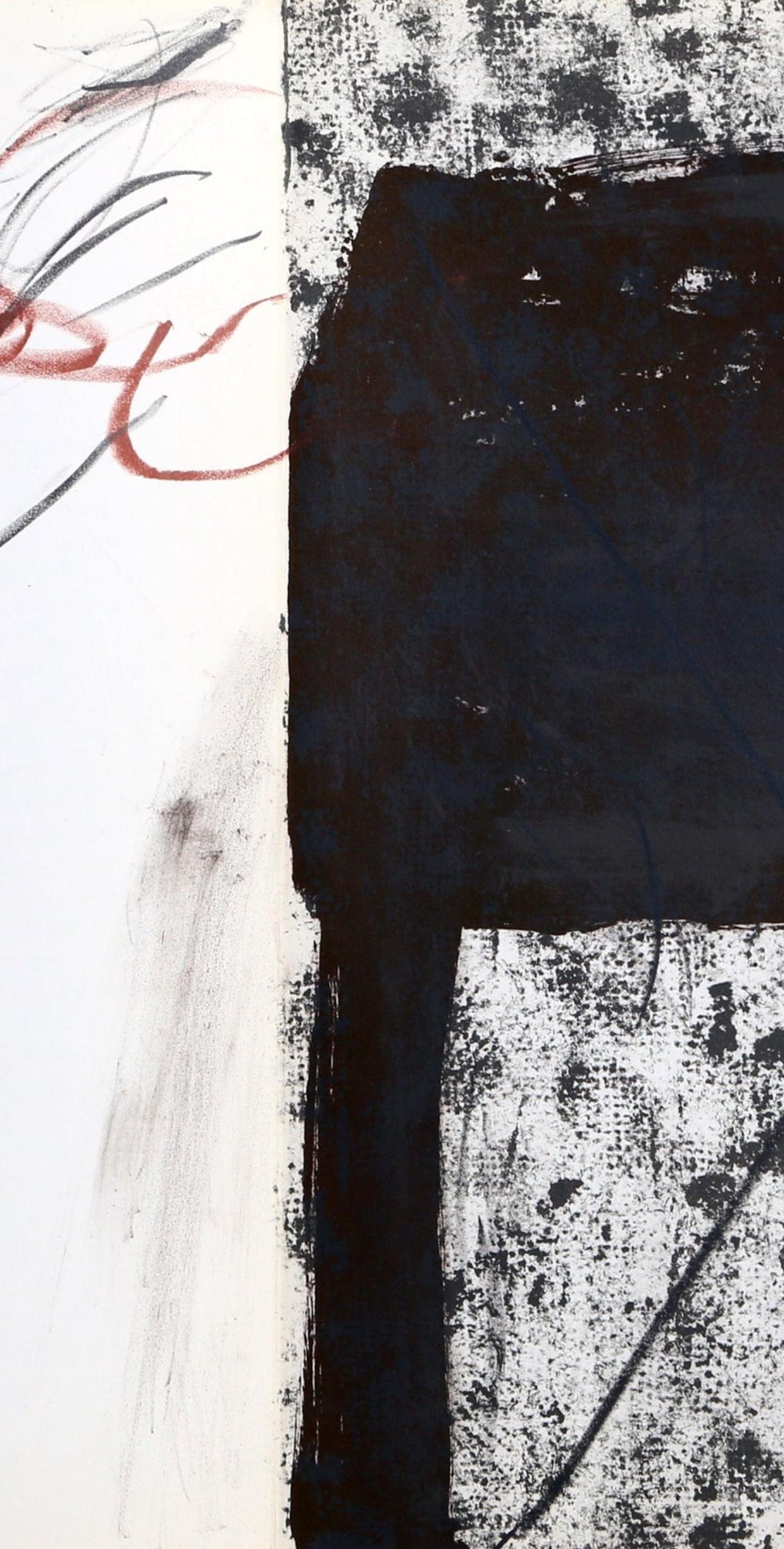 Antoni Tapies, Composition (Galfetti 83-86), Derrière le miroir - Post-War Print by Antoni Tàpies