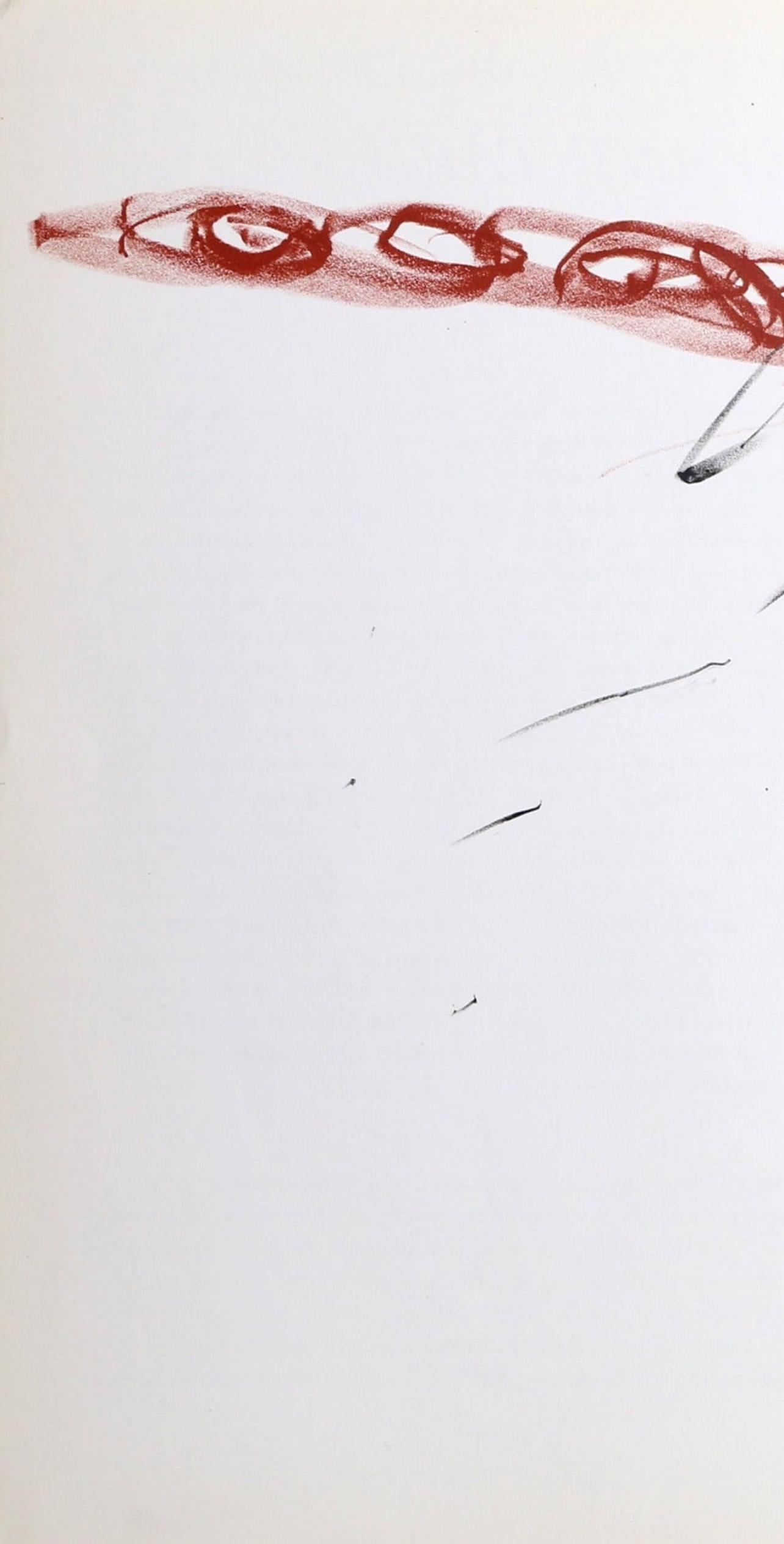 Lithograph on vélin paper. Inscription: Unsigned and unnumbered, as issued. Good condition, with centerfold, as issued. Notes: From Derrière le miroir, N° 168, 1967. Published by Aimé Maeght, Éditeur, Paris; printed by Éditions Pierre à Feu, Galerie