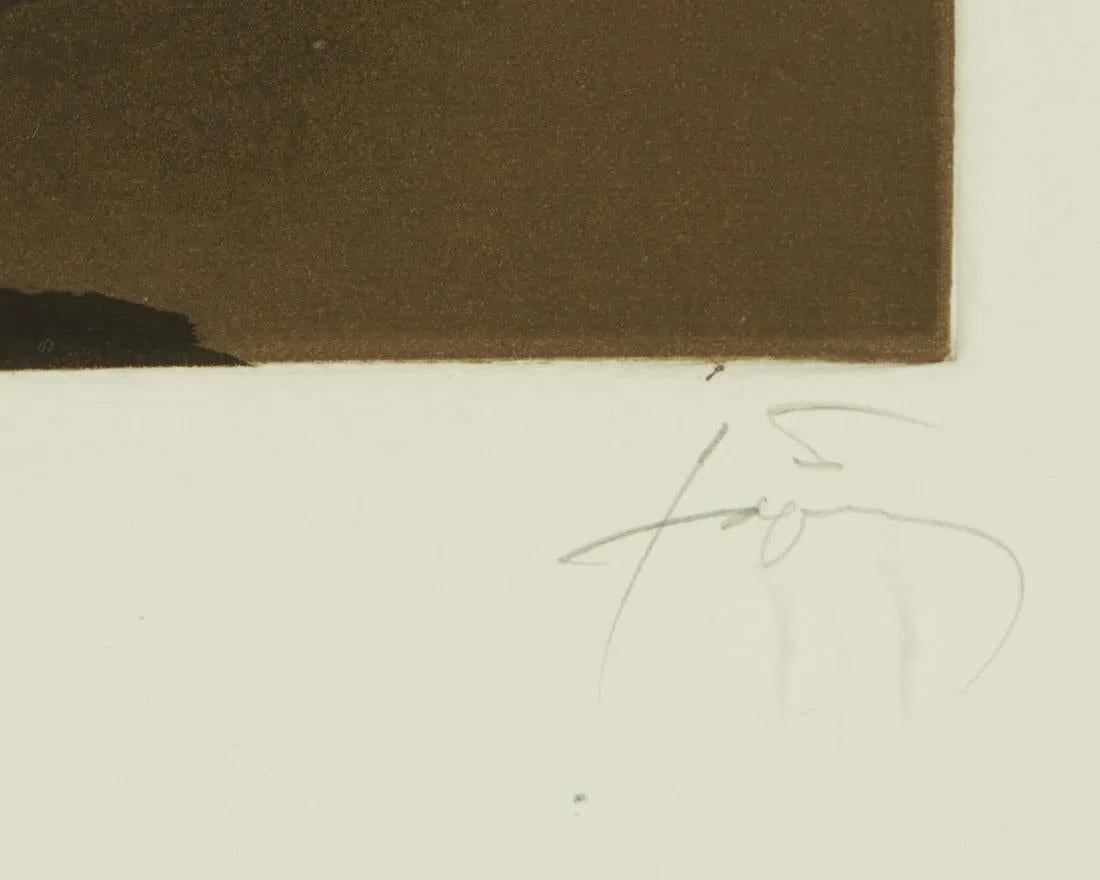 Antoni Tàpies 'Grand Central' Limited Edition, Signed Lithograph For Sale 4