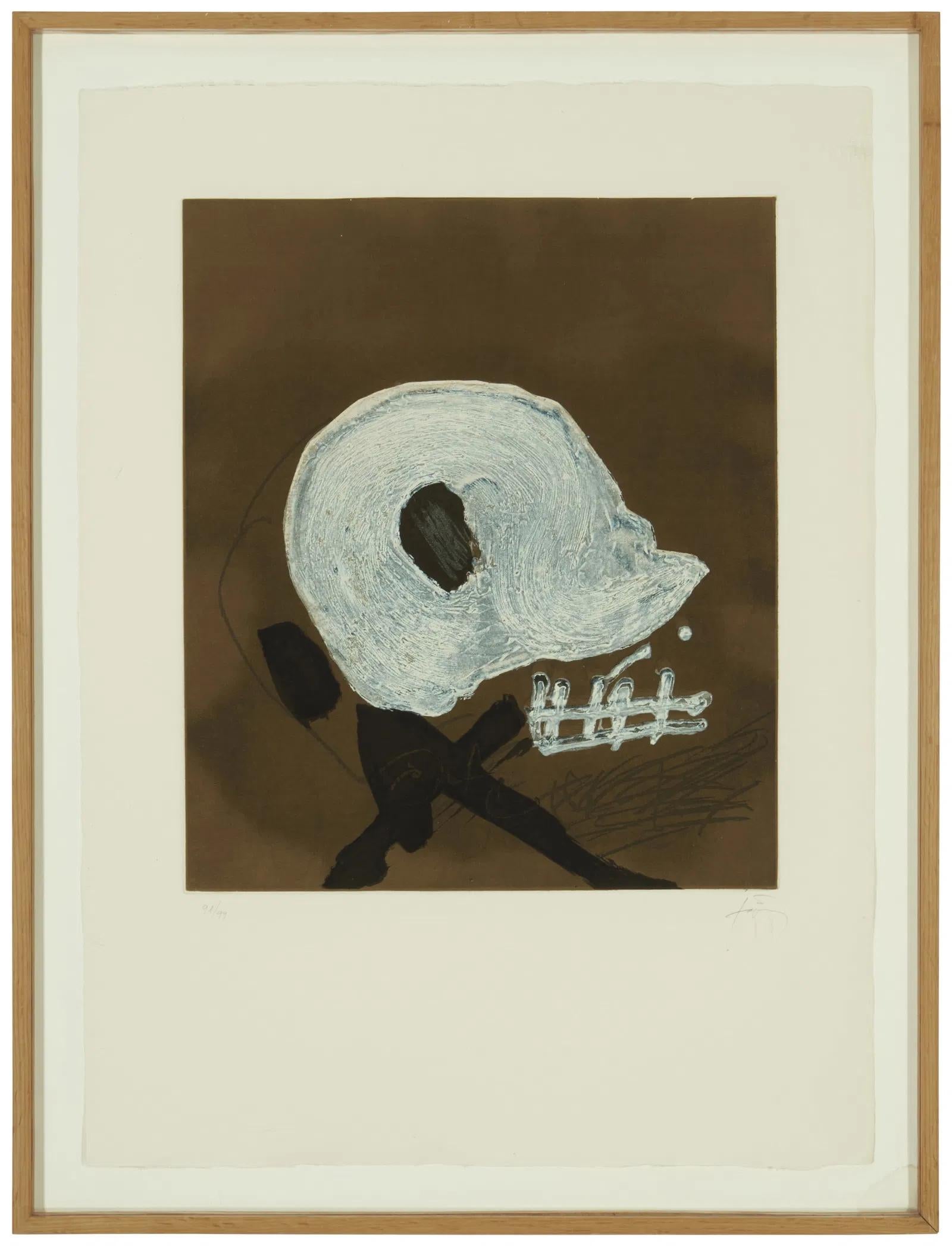 Antoni Tàpies 'Grand Central' edizione limitata, litografia firmata