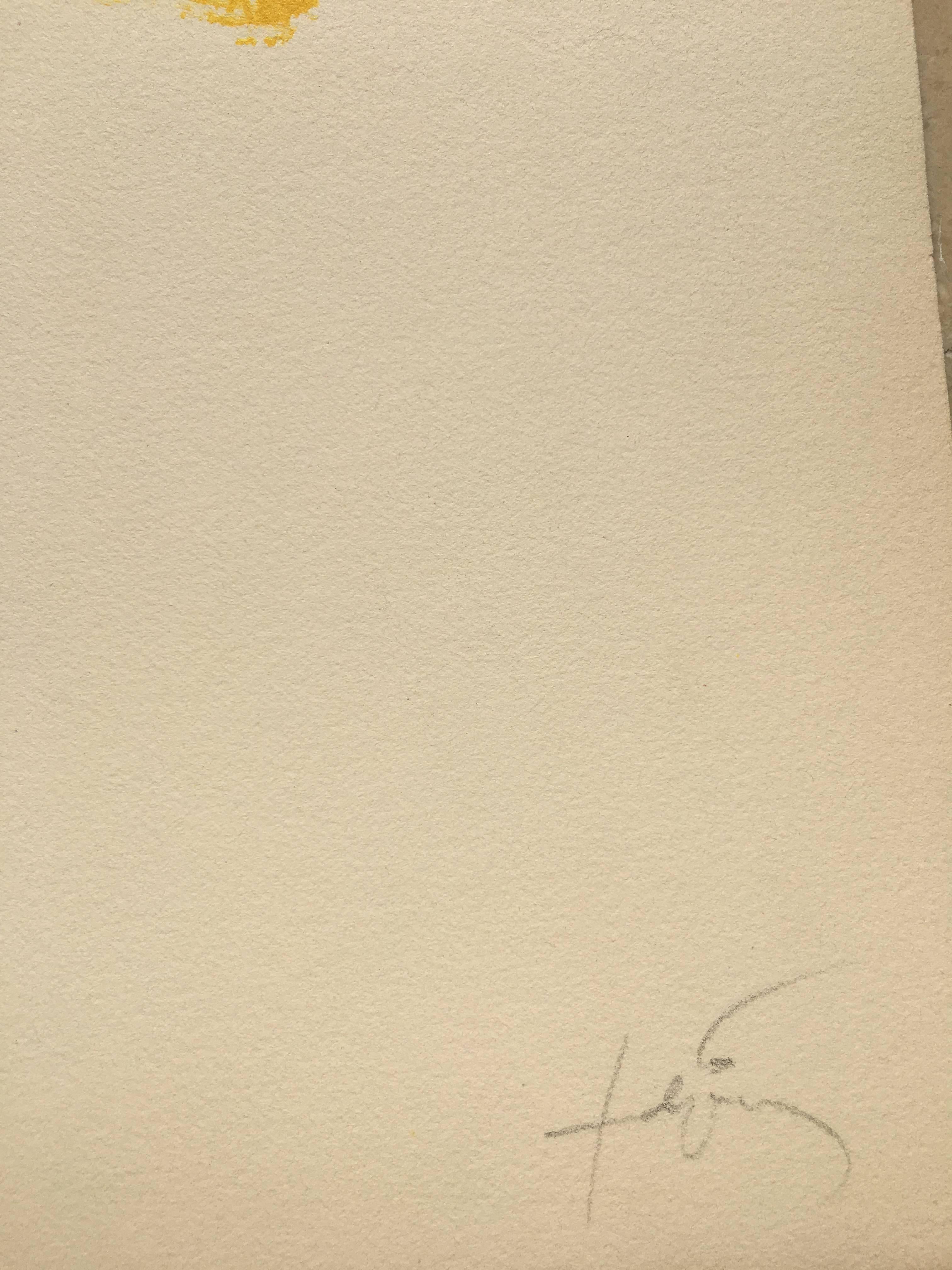 ANTONI TAPIES   Rojo  Amarillo  Vertical