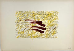 Antoni Tàpies, «Senyera», litografía de prueba de artista sobre papel Guarro