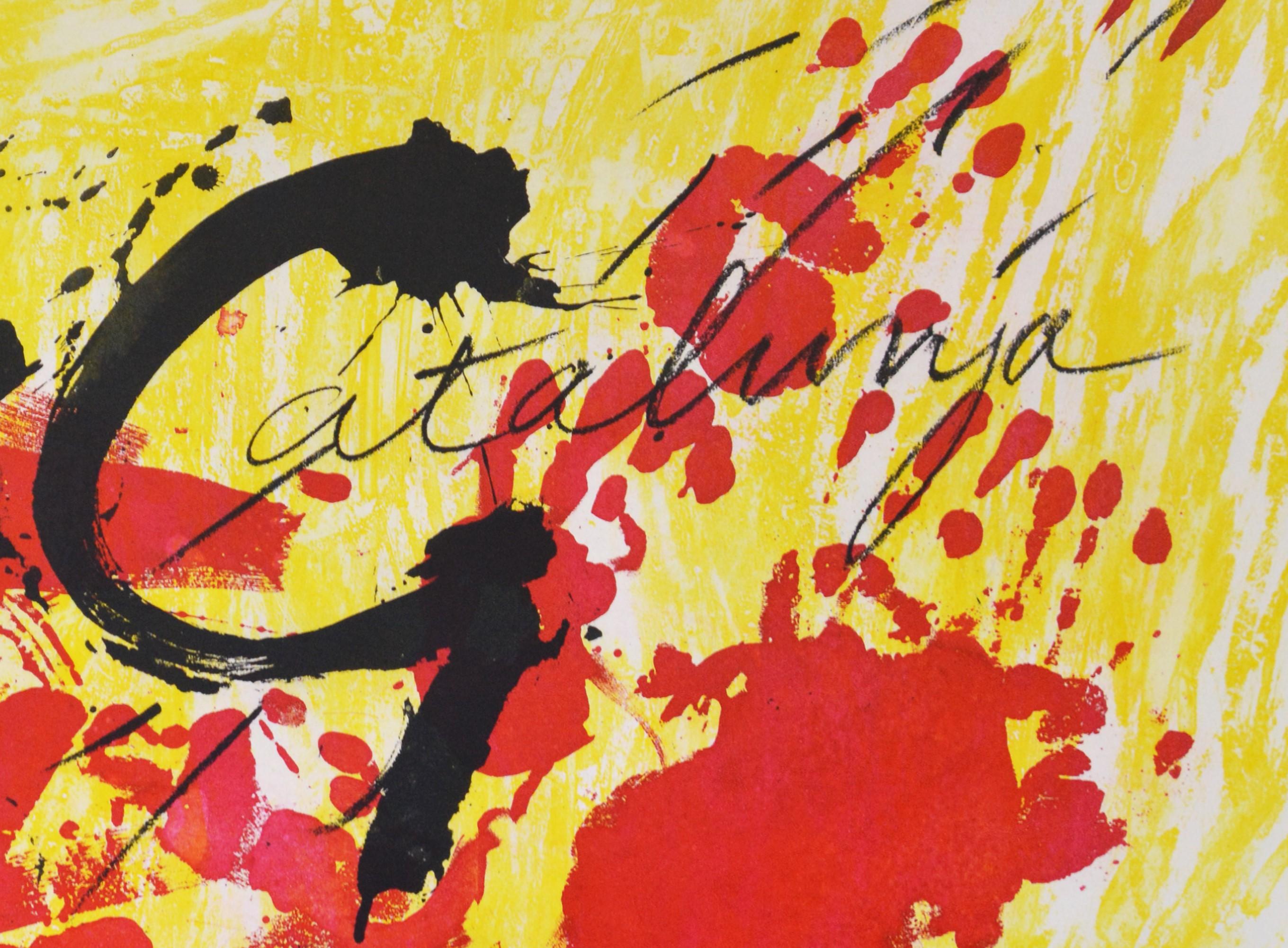 Suite Catalana, plate 4 - Print by Antoni Tàpies