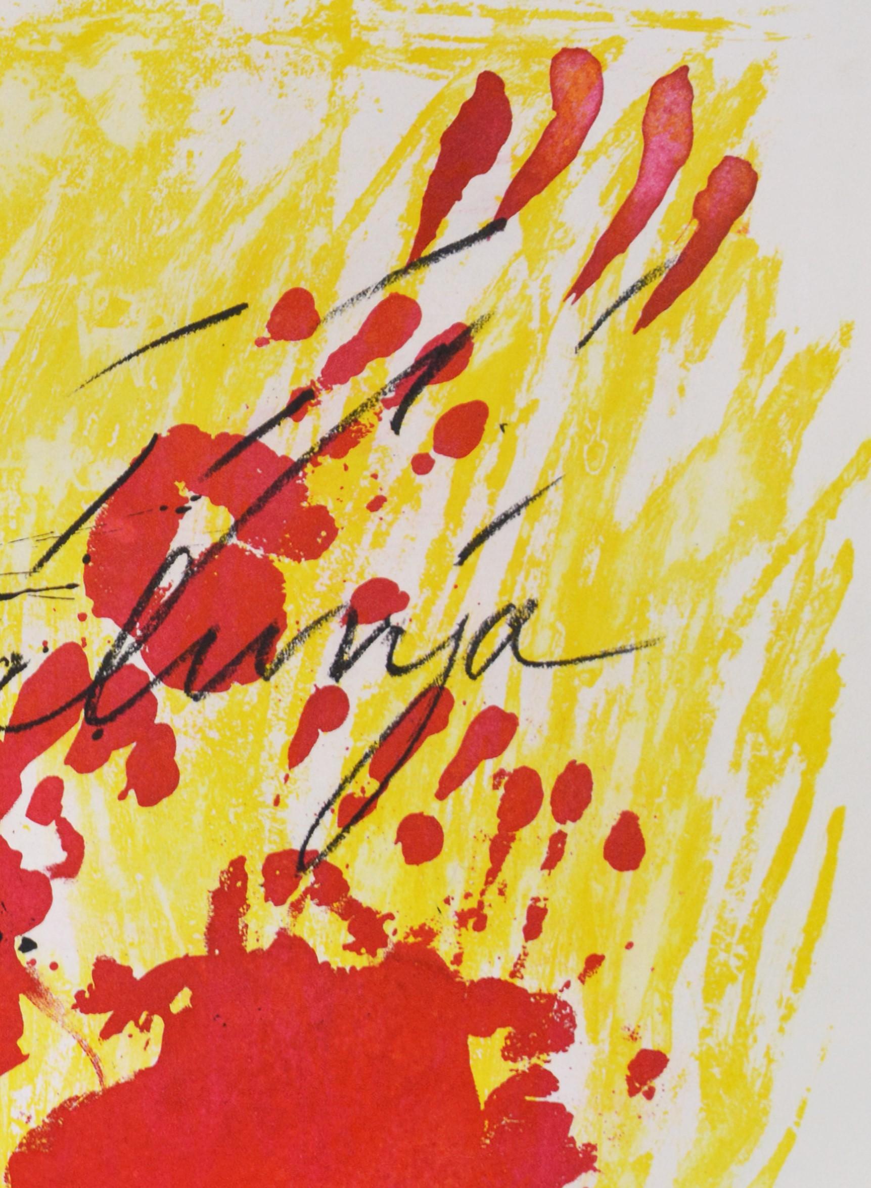 Aquatinta in Farben, 1972, auf Guarro-Papier mit Wasserzeichen La Cometa, signiert und mit Bleistift bezeichnet P.A. aus der Auflage von 75 Exemplaren, herausgegeben von Editorial Gustavo Gili, Barcelona.

Papier 75,7 x 100,5 cm. 

Galfetti 302-306