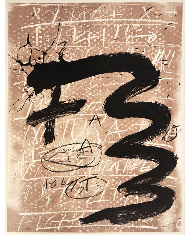 Antoni Tapies, Untitled, screenprint, signed, 1992 - Print by Antoni Tàpies