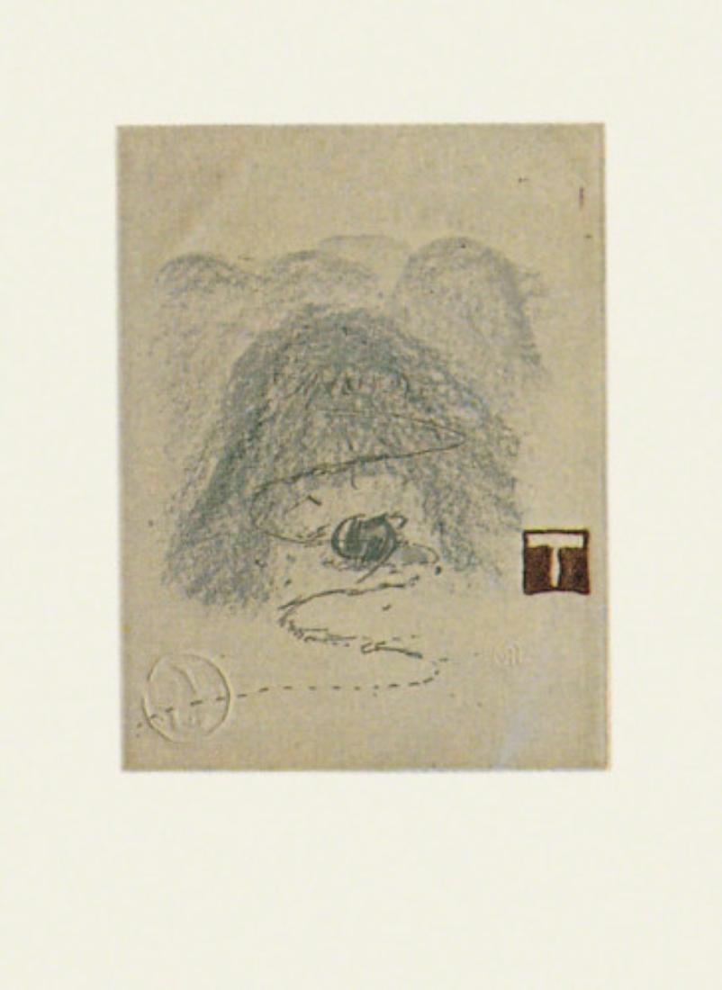 Antoni Tàpies Abstract Print - Aparicions-3 