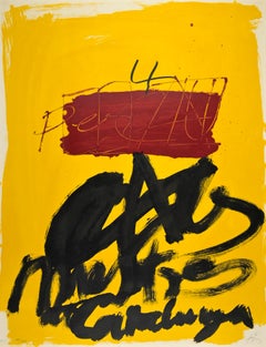Catalunya - Lithograph by Antoni Tapies - 1974
