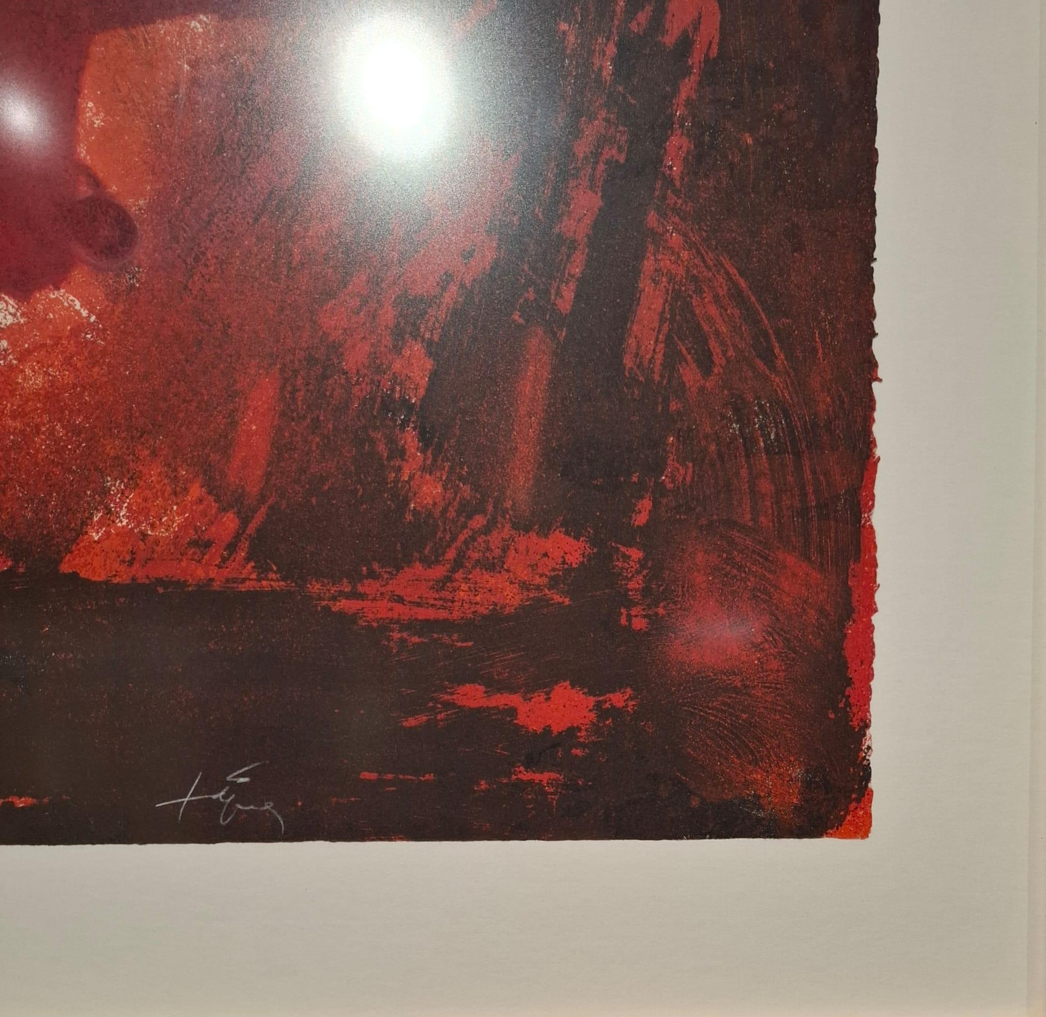 Antoni tàpies, 1976
“Cercle rouge” 
Engraving
Hand signed and numbered 
HC Edition
Tàpies Catalogue vol.II - Galfetti nº596