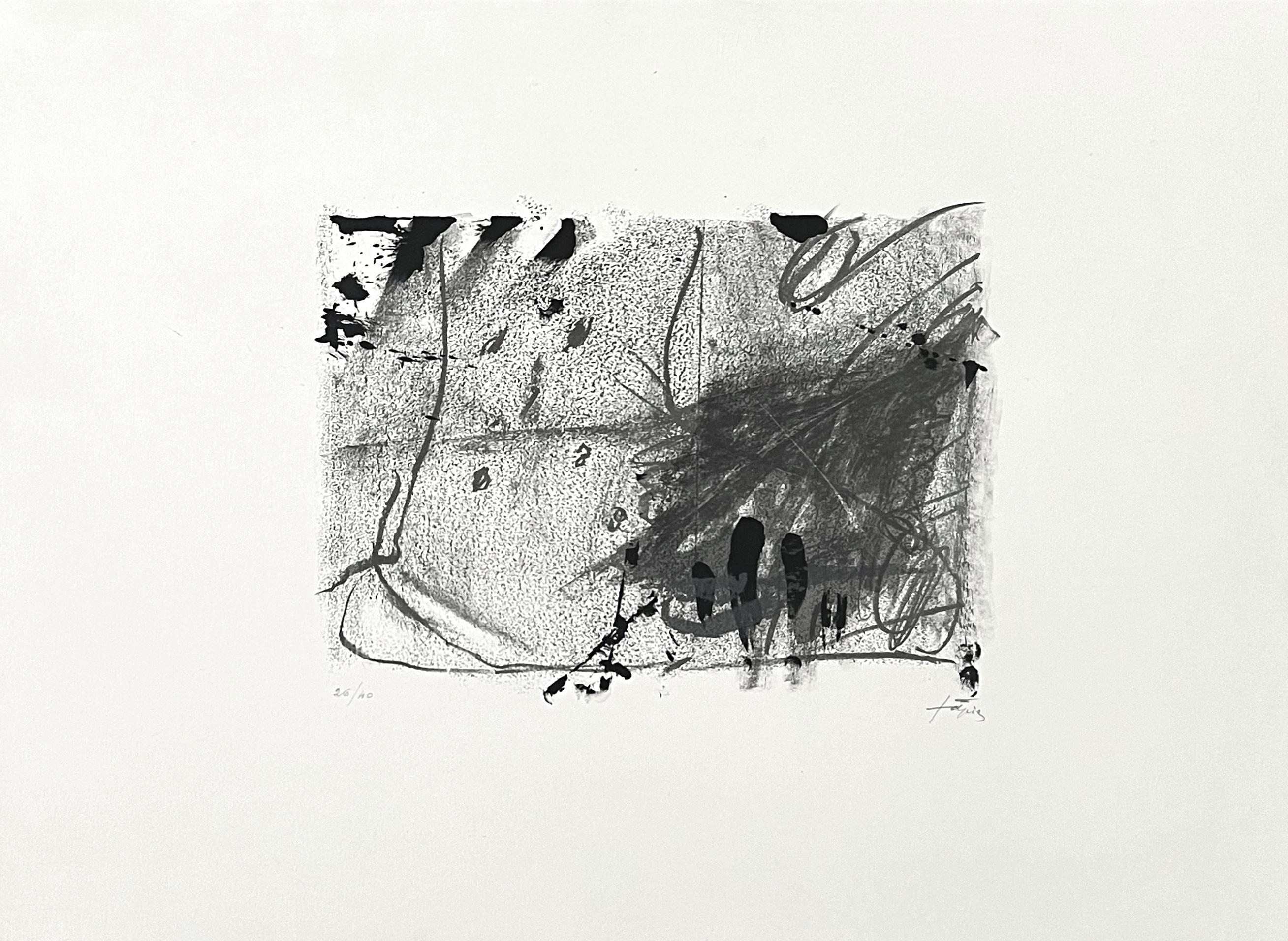 Antoni Tàpies Abstract Print - Composición