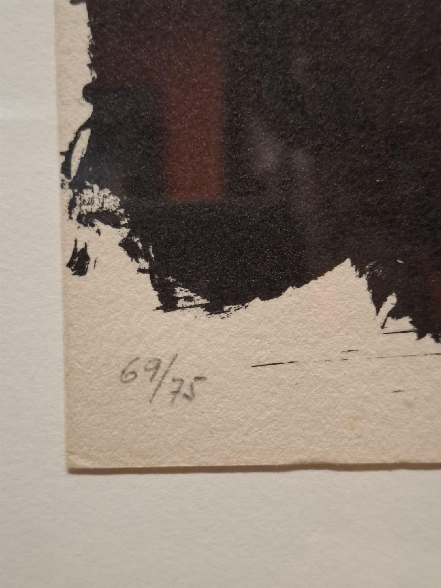 Composition - Print by Antoni Tàpies
