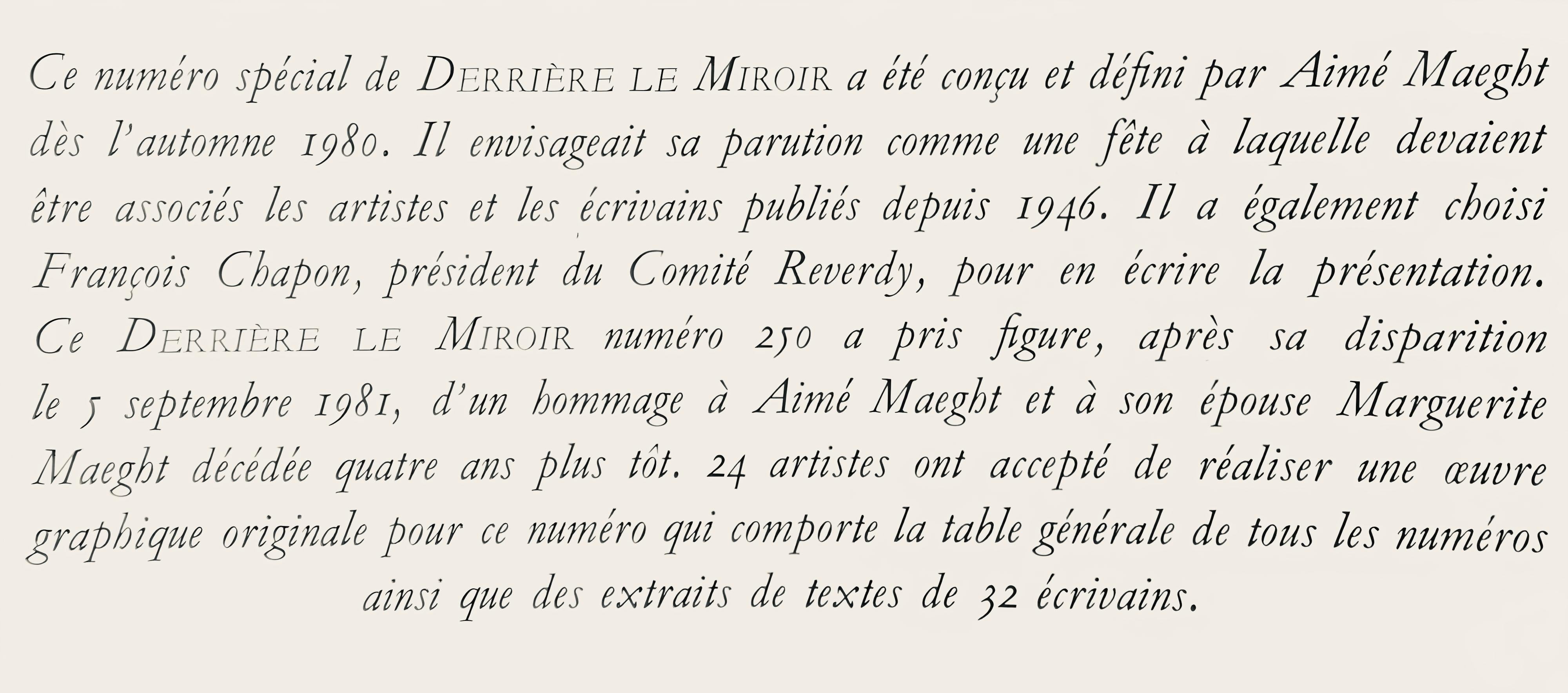 Composition (Galfetti/Homs 898), Derrière le miroir For Sale 1