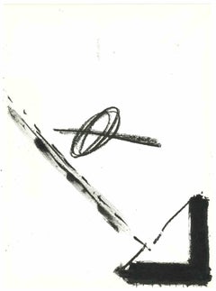 Composition, Le "V" - Original Lithgraph after Antoni Tapiès - 1982