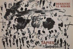 Cover for Derriere Le Miroir - Original Lithograph by Antoni Tapies - 1968