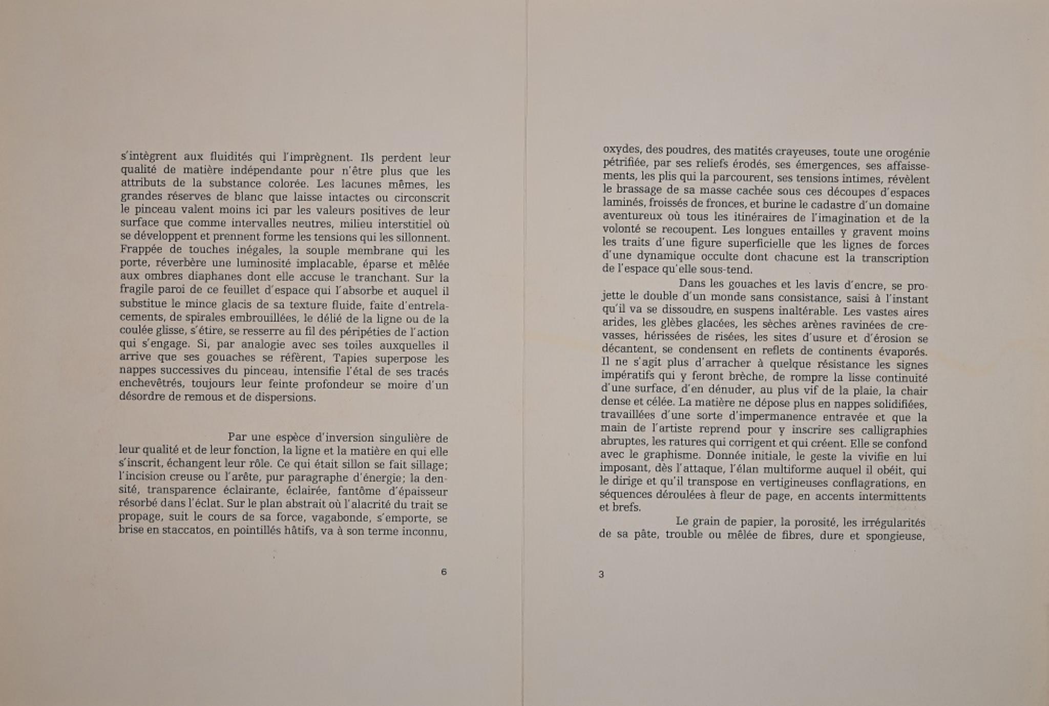 Cross - Original Lithograph by Antoni Tàpies - 1968 1