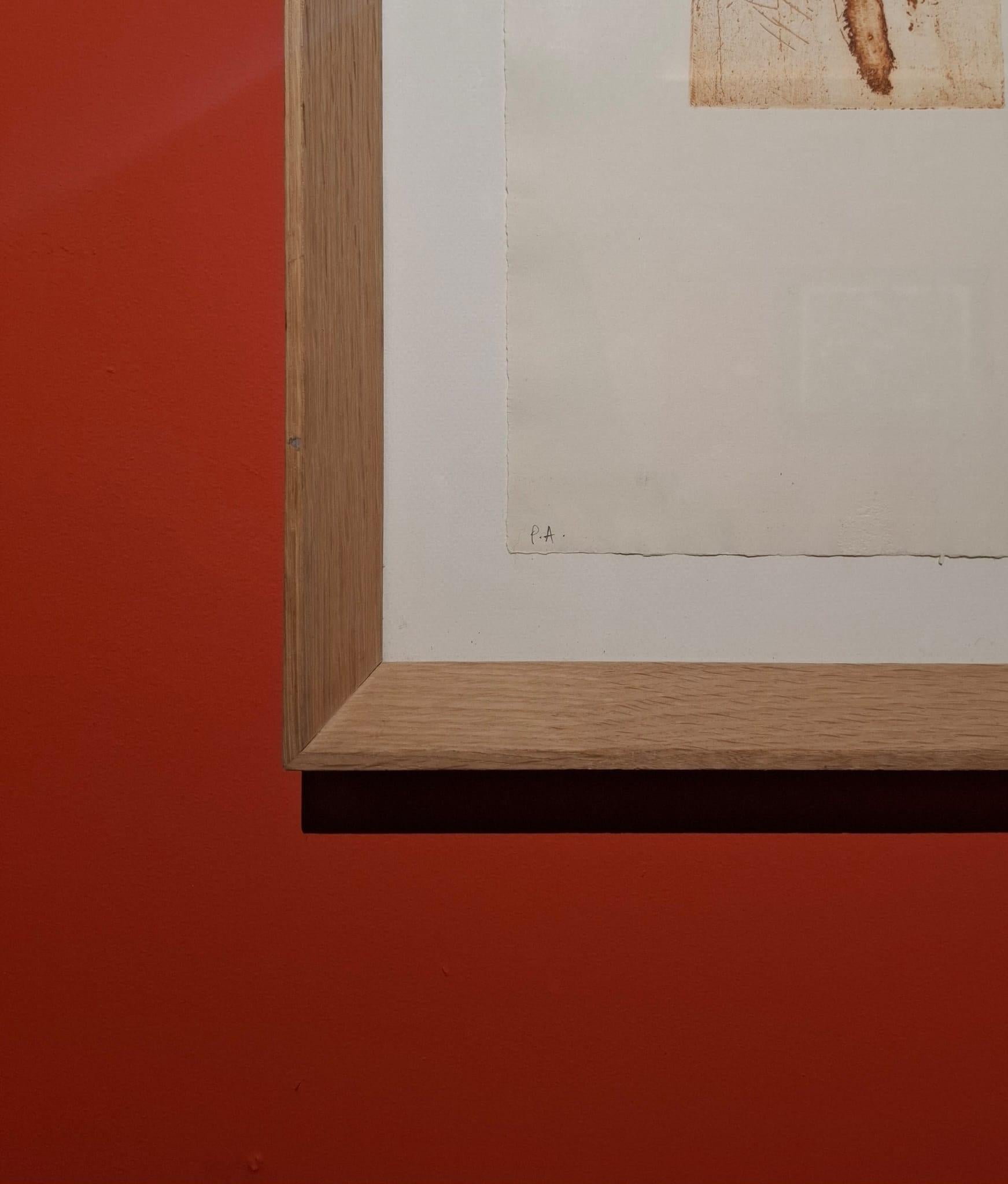 Deux el Trois - Abstract Print by Antoni Tàpies